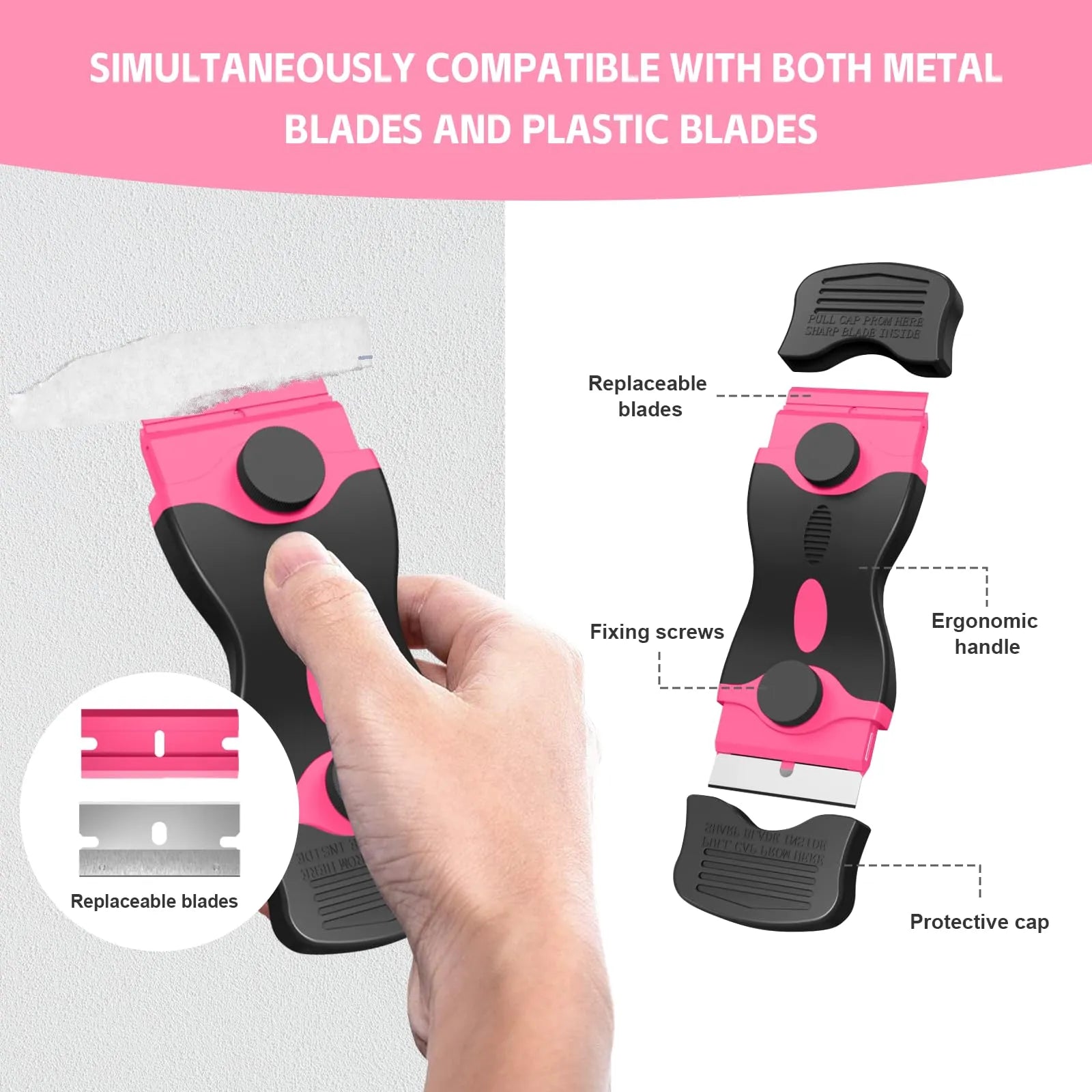 Mroace Multi Purpose Razor Blade Scraper Set