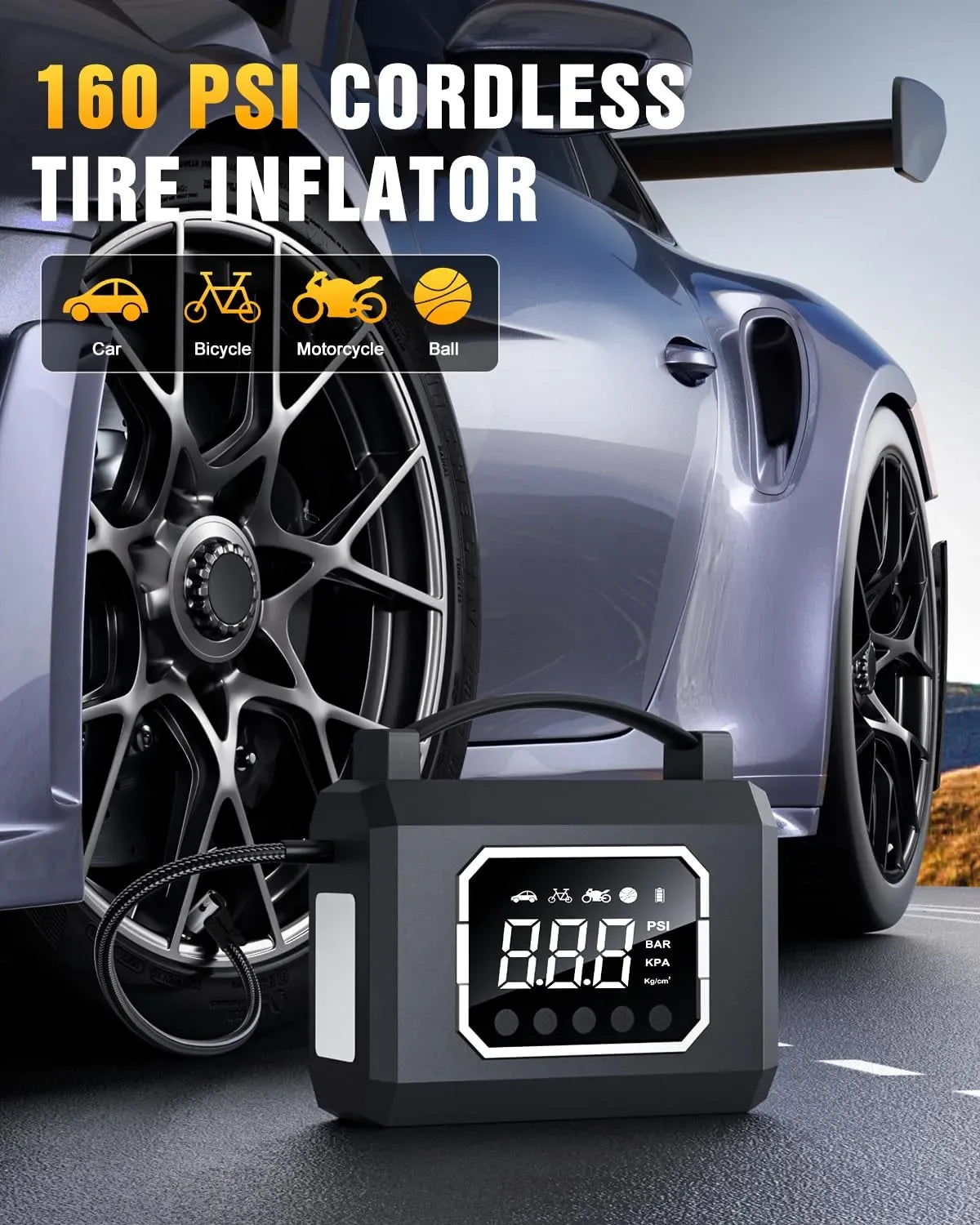 Mroace 4000A Jump Starter with Air Compressor - MROACE