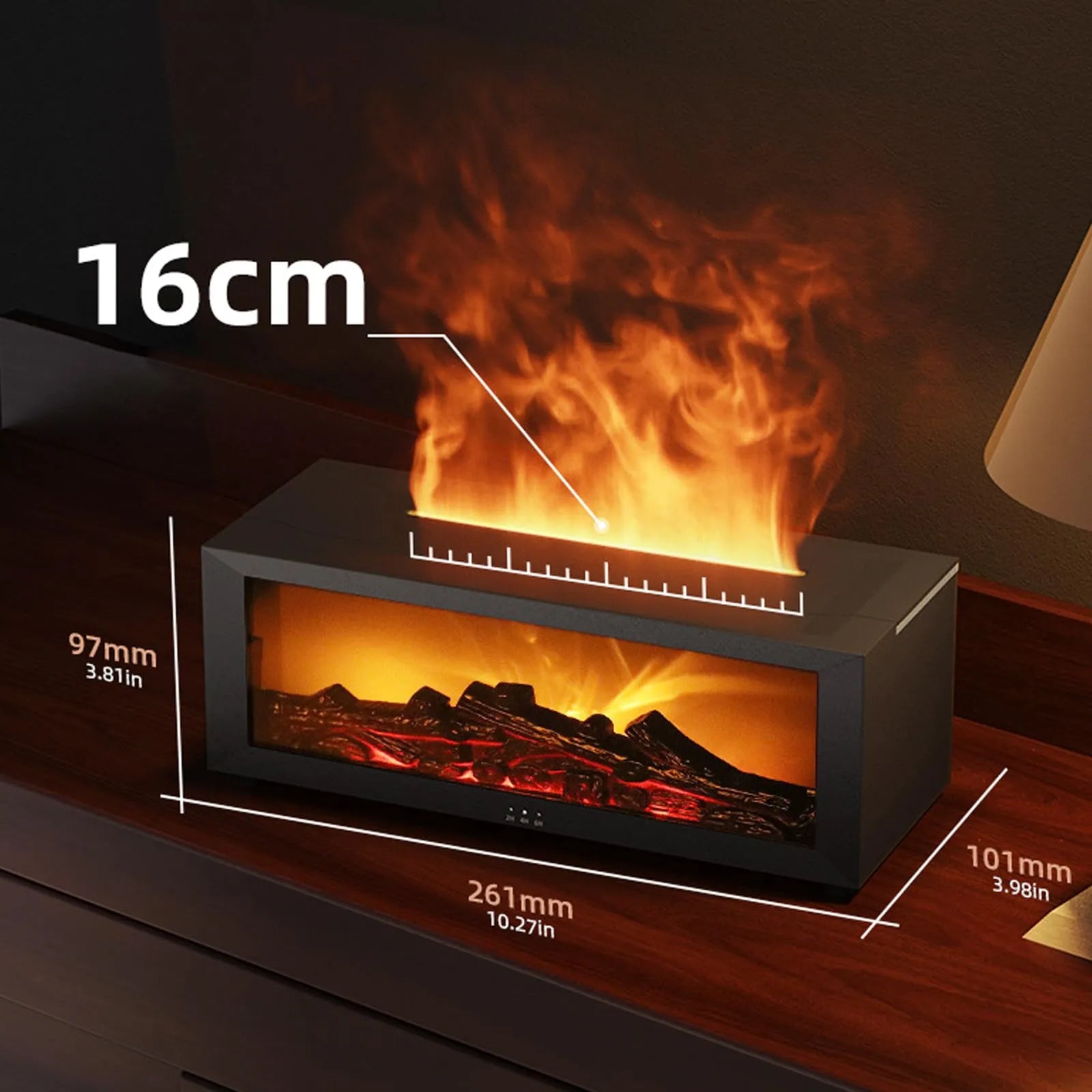 Mroace Fireplace Ultrasonic Aroma Diffuser Humidifier