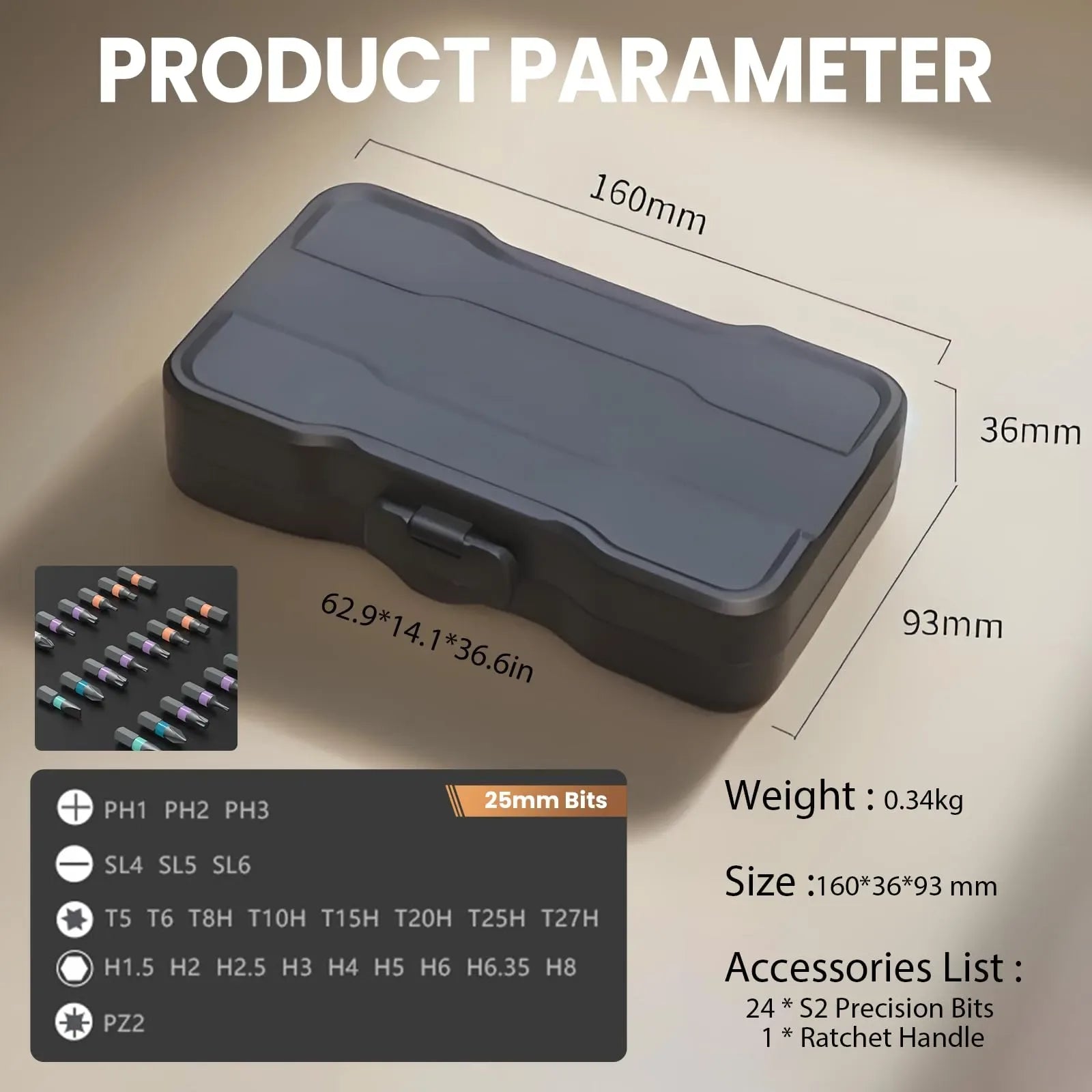 Mroace 24-in-1 Magnetic Screwdriver Set - MROACE