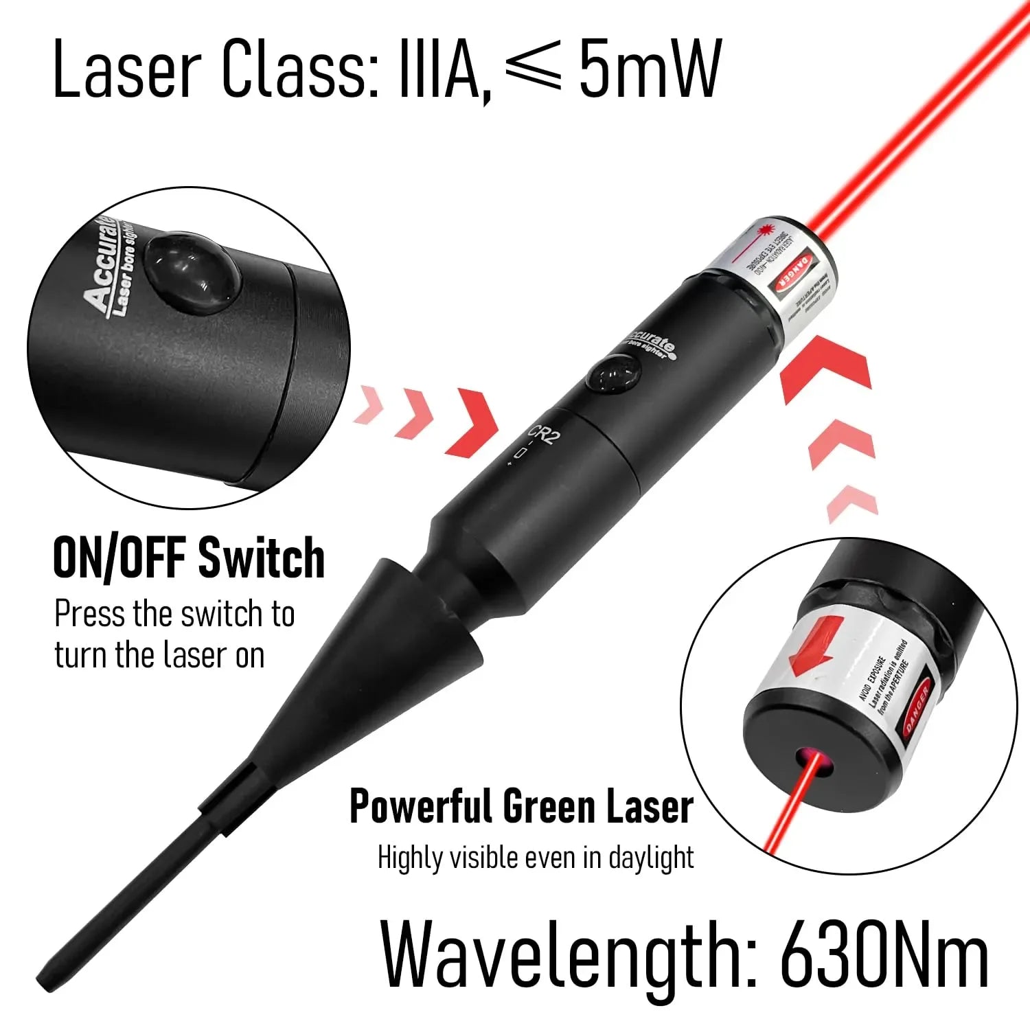 Mroace Laser Bore Sighter Kit for All Calibers - MROACE