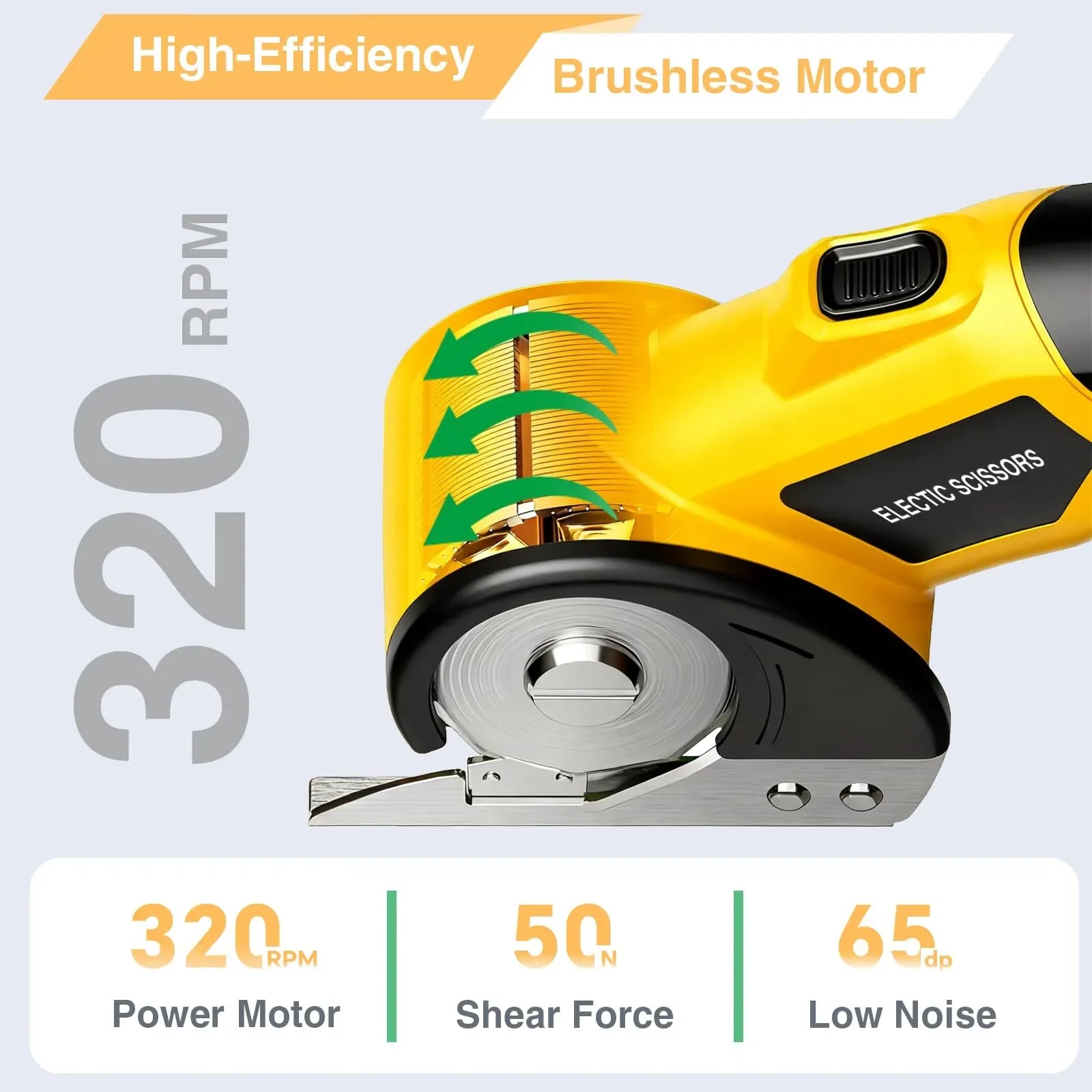 Mroace 4V Rechargeable Electric Scissors Cutter - MROACE