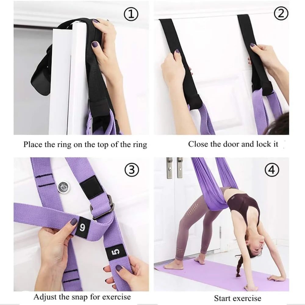 Mroace Adjustable Yoga Door Swing Strap