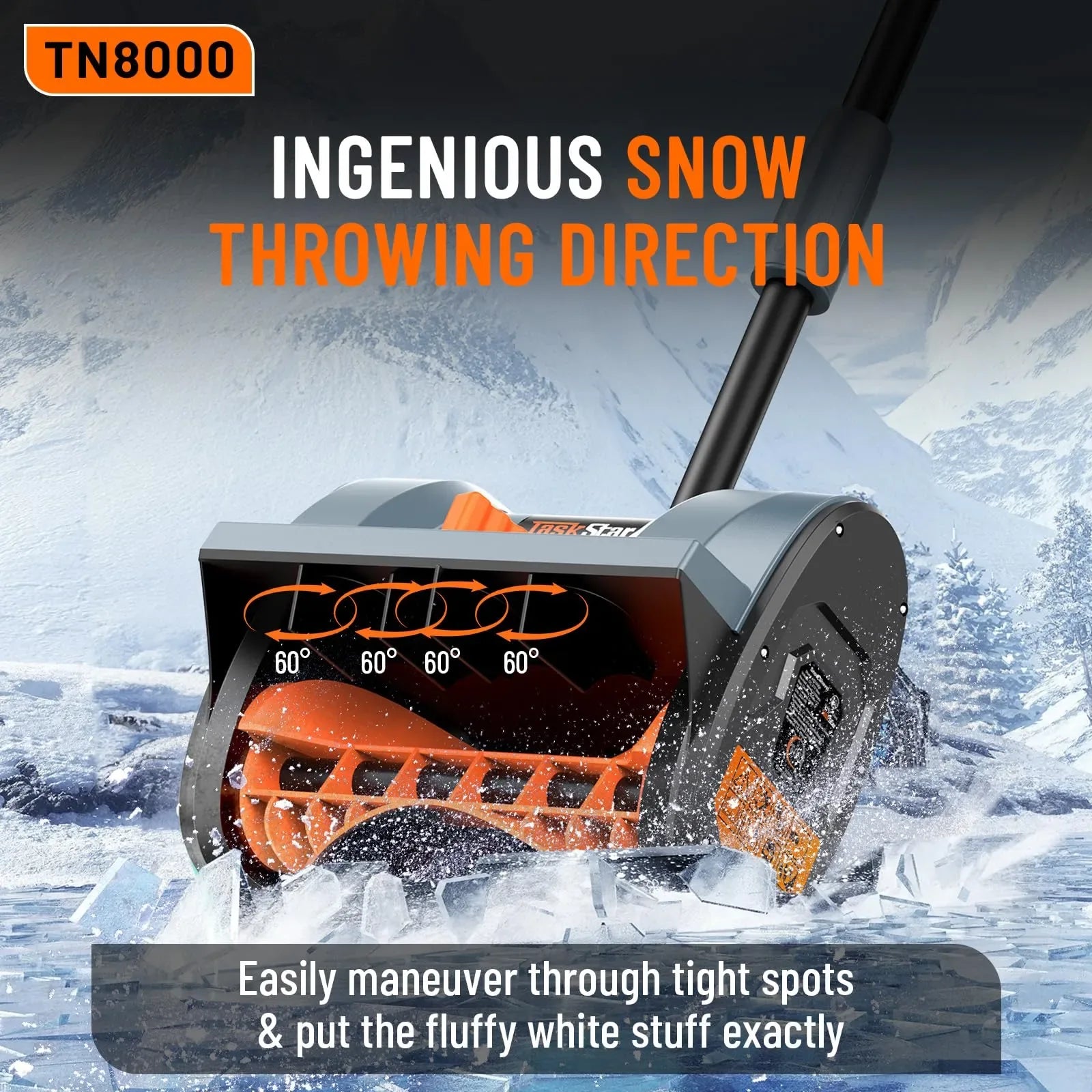 Mroace Cordless 8000mAh Electric Snow Shovel - MROACE