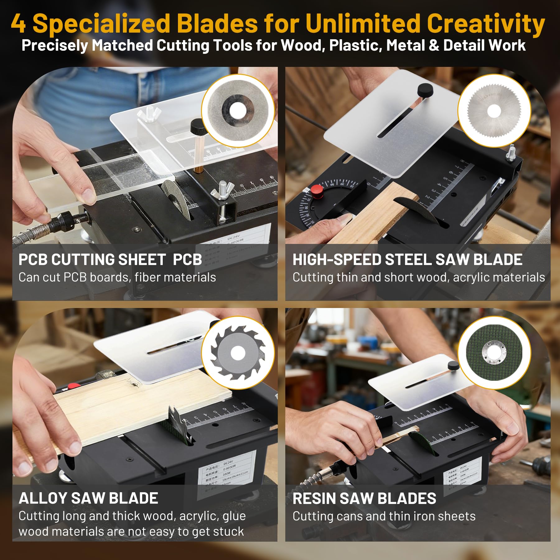 Mroace Mini Multi-Functional Table Saw