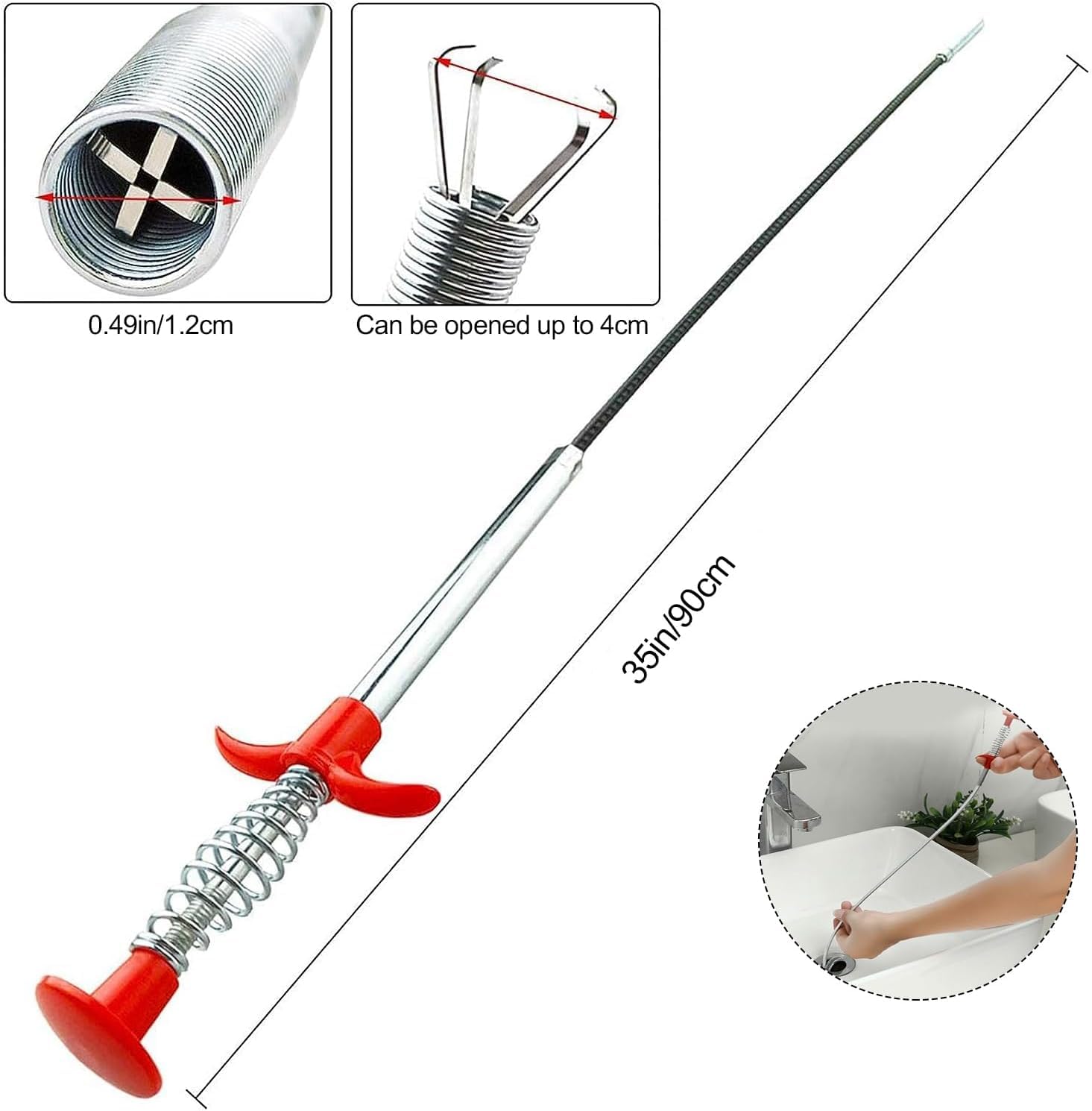 Mroace 4 Claws Bendable Hose Pickup Reacher