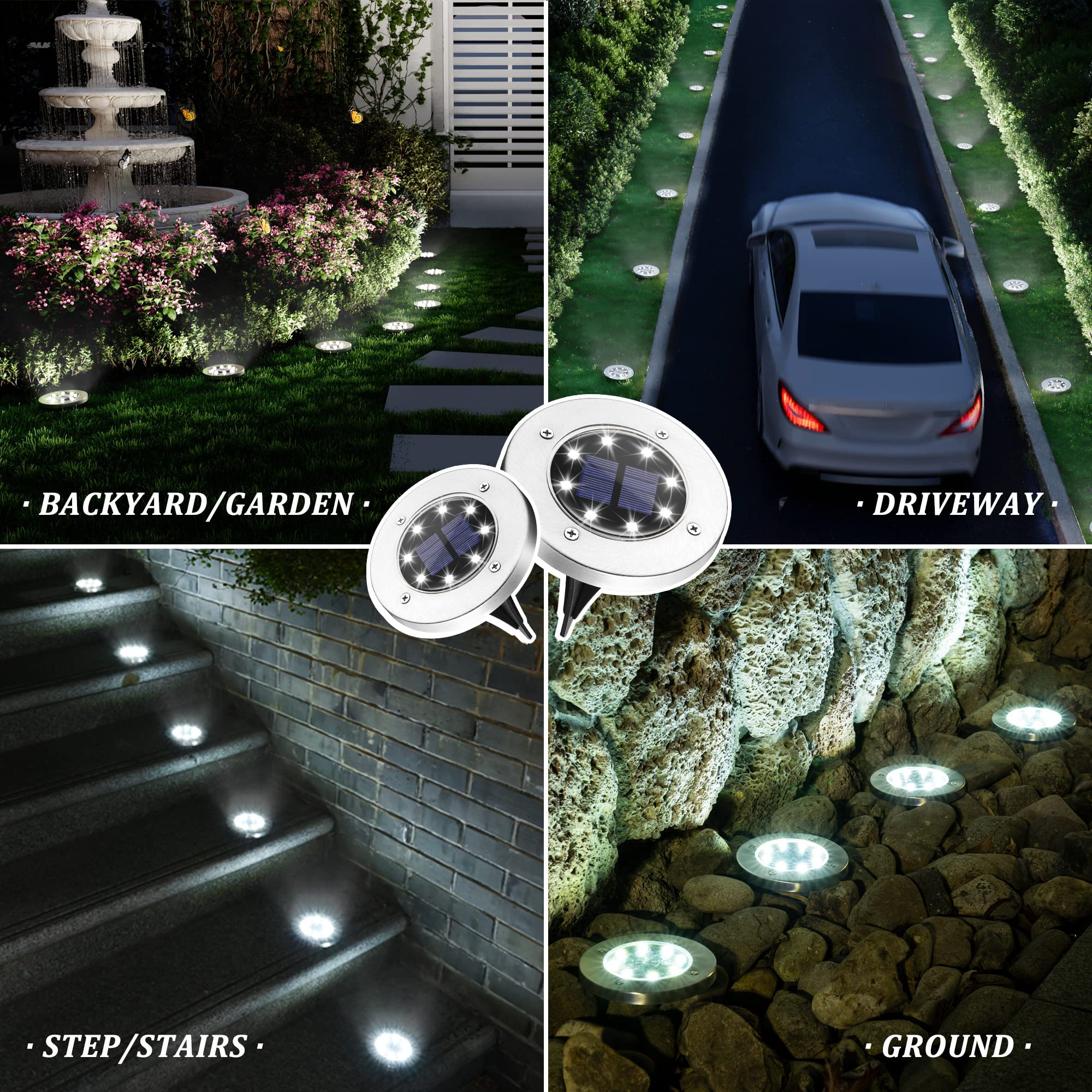 Mroace Waterproof Solar Landscape Lights