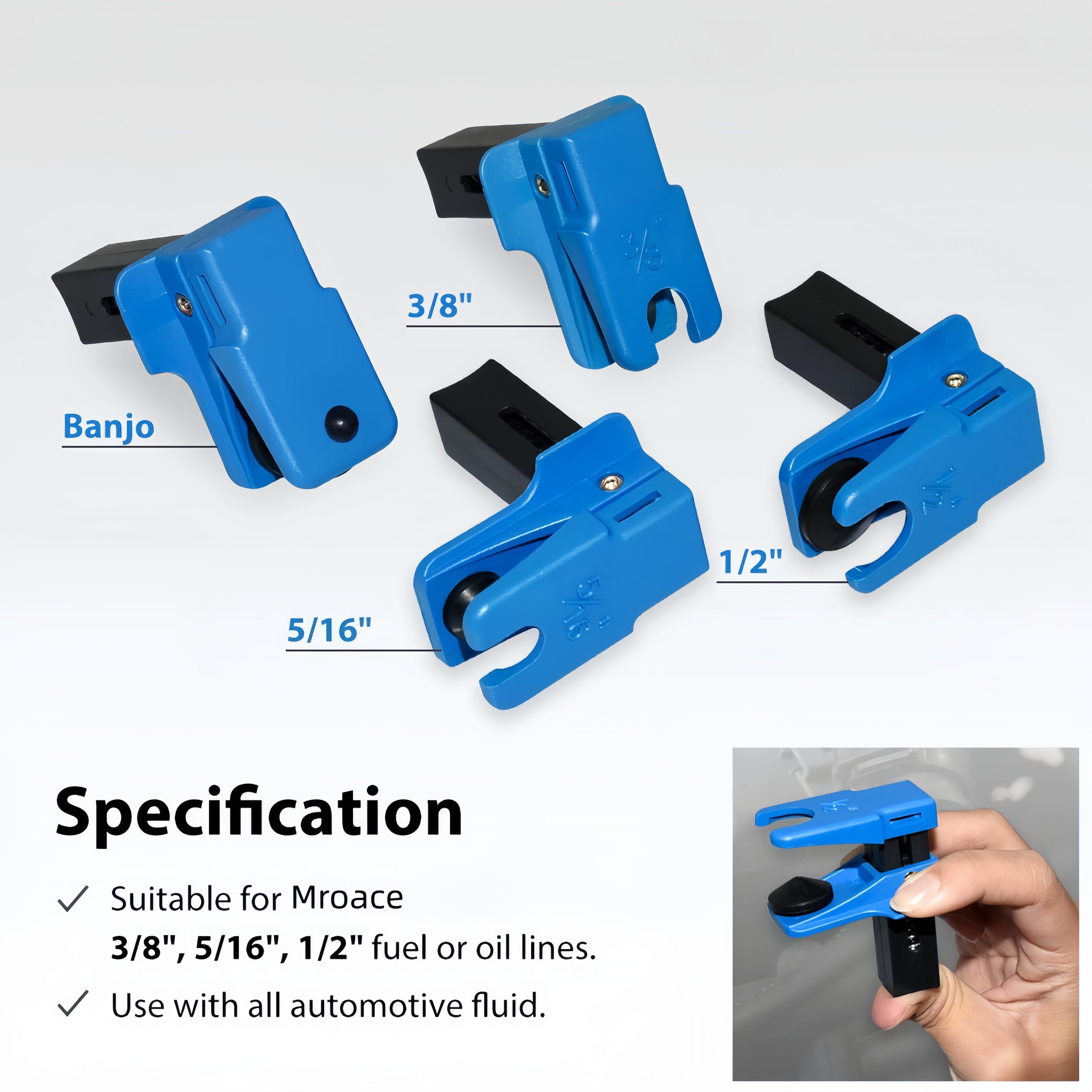 Mroace Auto Steel Line Stopper Kit