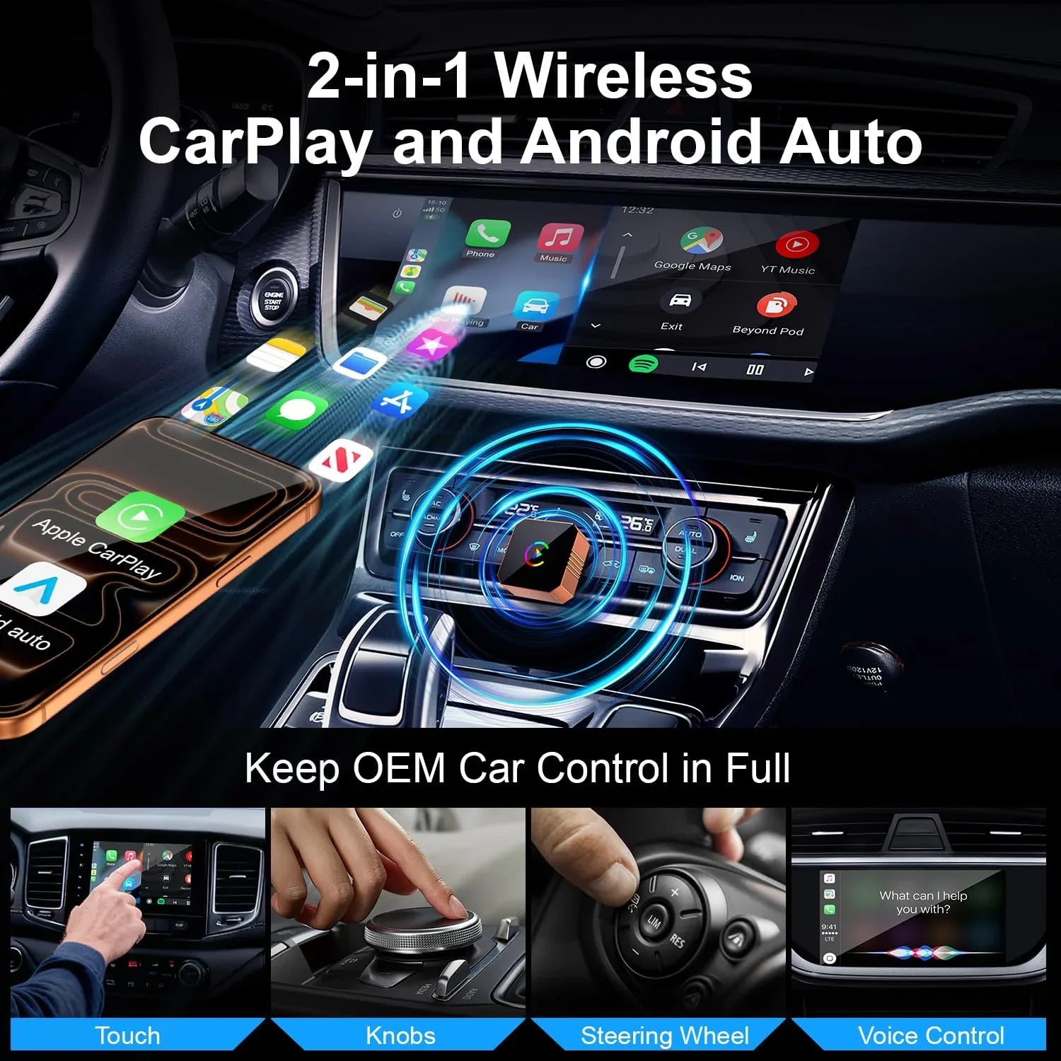 Mroace Wireless CarPlay Adapter - MROACE