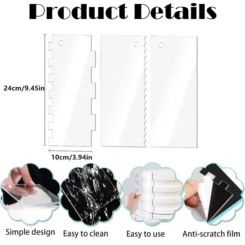Mroace Cake Scraper Smoother