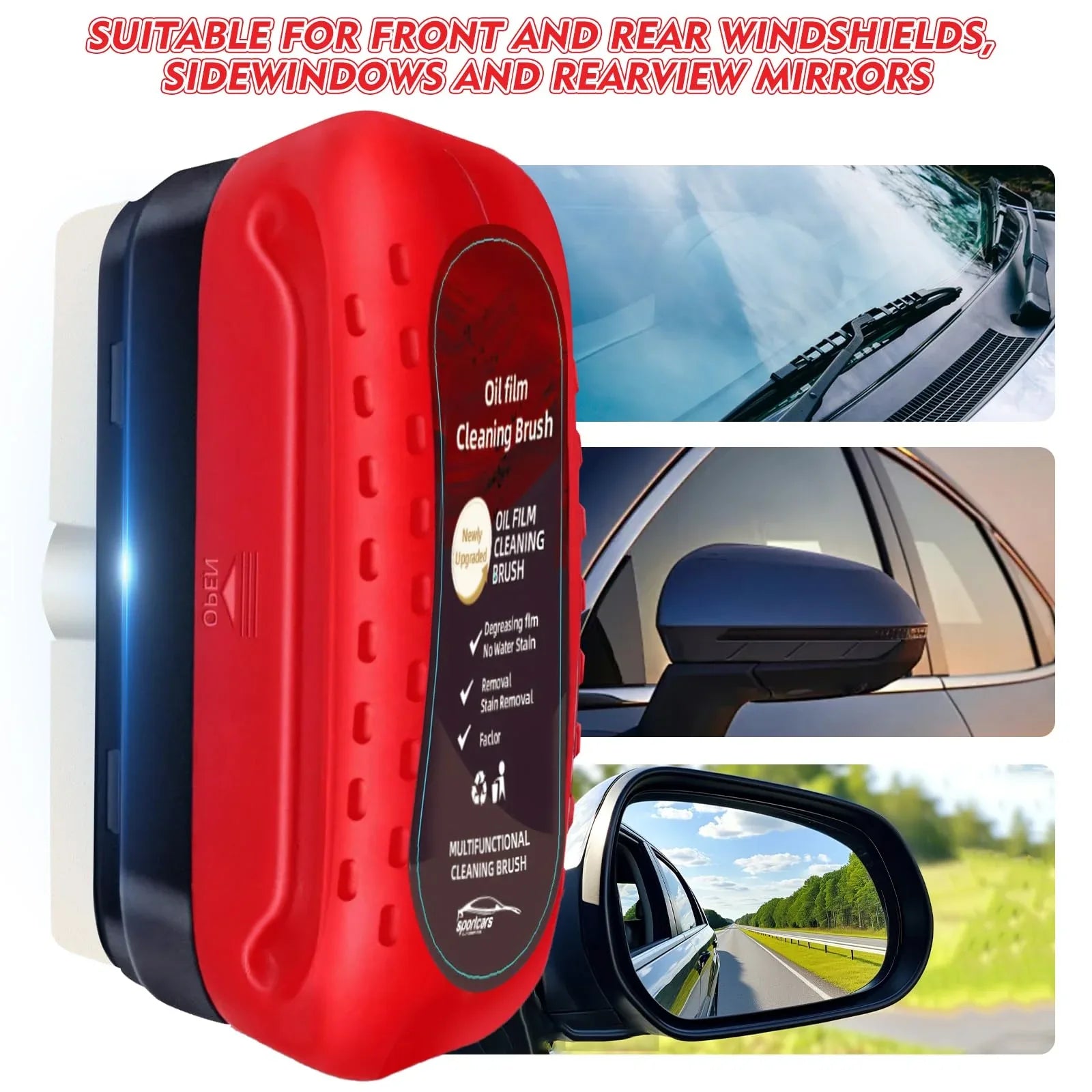 Mroace Automotive Oil Film Cleaning Brush - MROACE