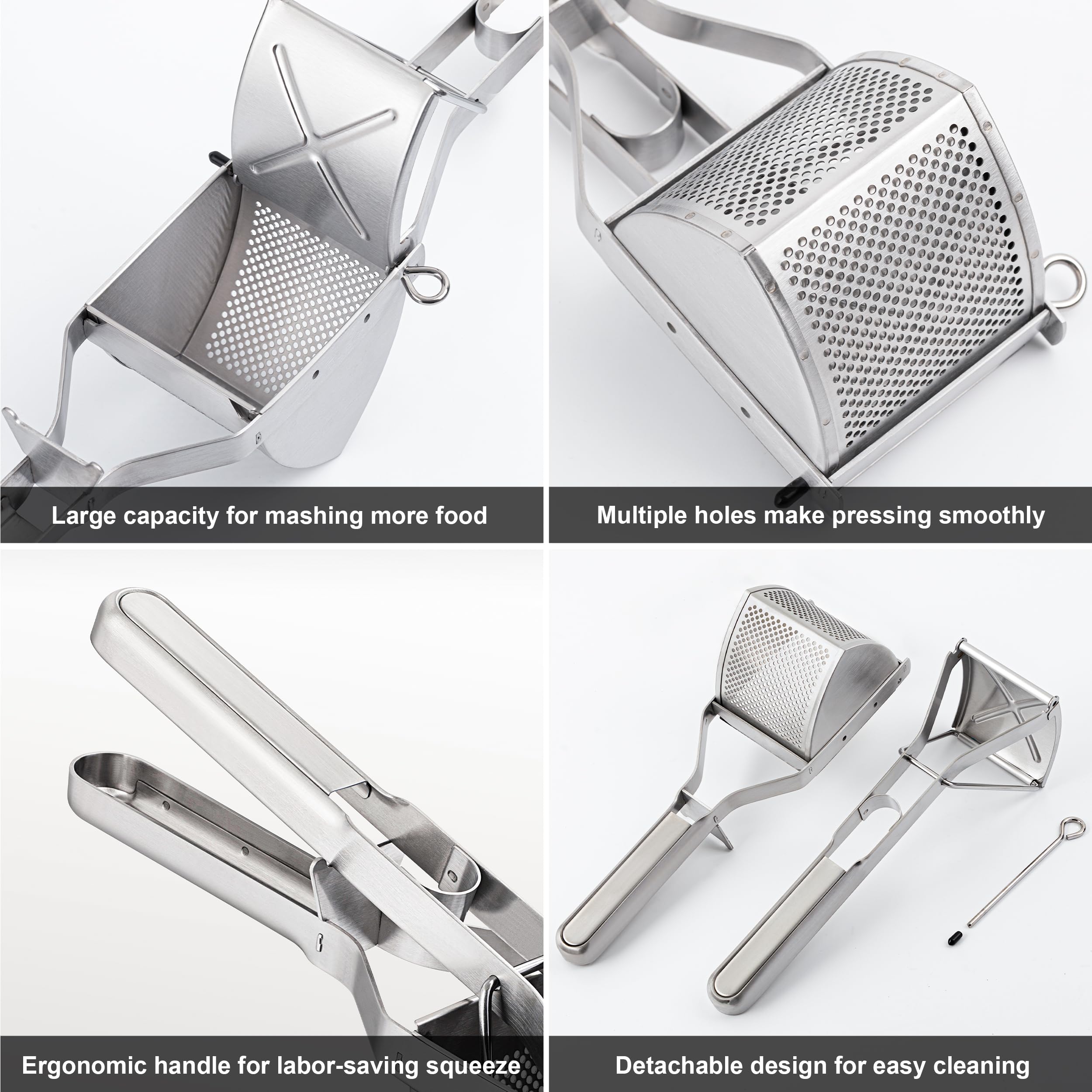 MroaceStainless Steel Potato Masher