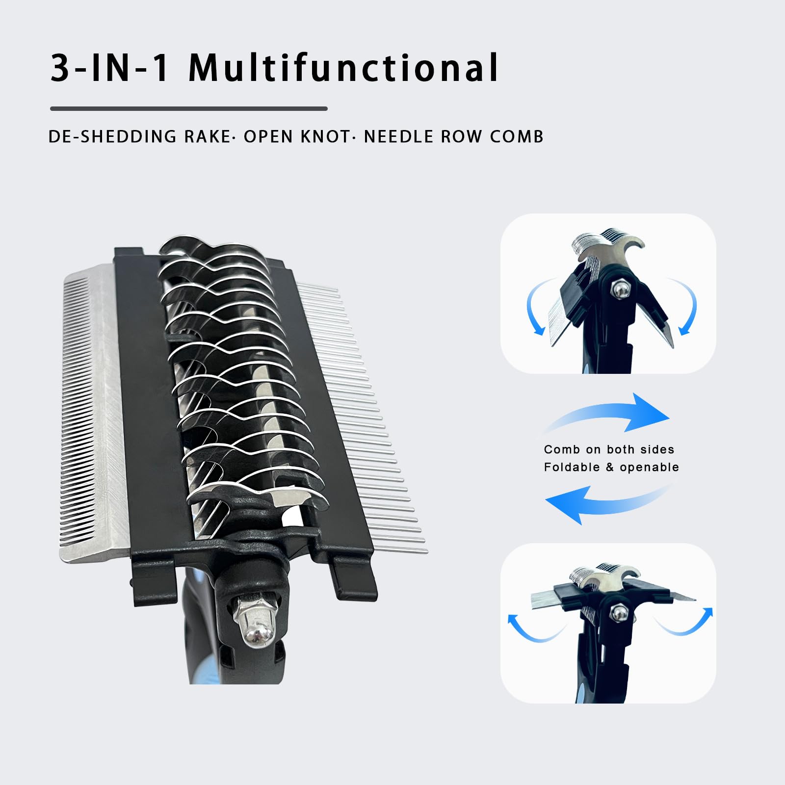 Mroace 3-in-1 Pet Grooming Brush