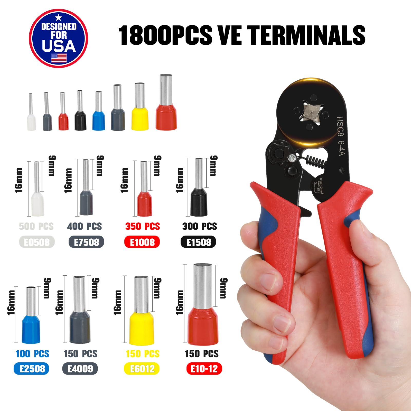 Mroace Ferrule Crimping Tool Kit