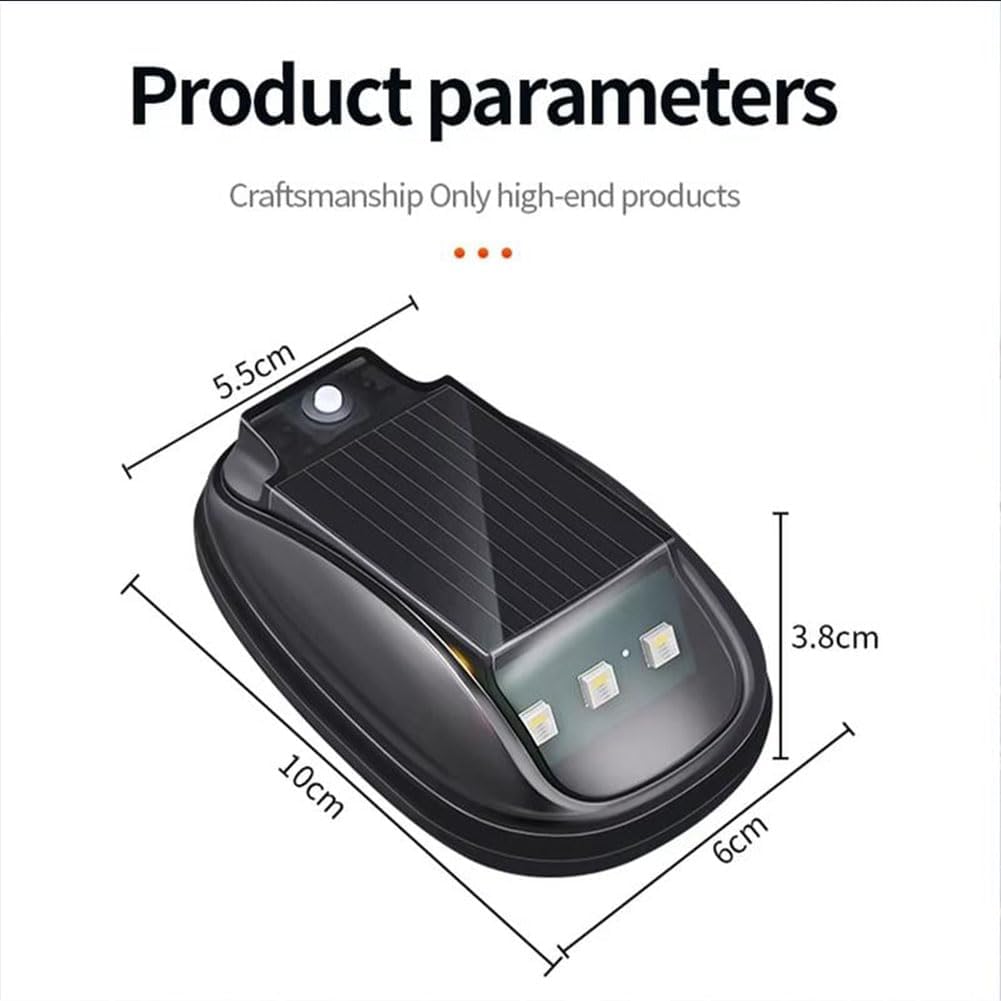 Mroace Solar Car Roof RGB Strobe Light