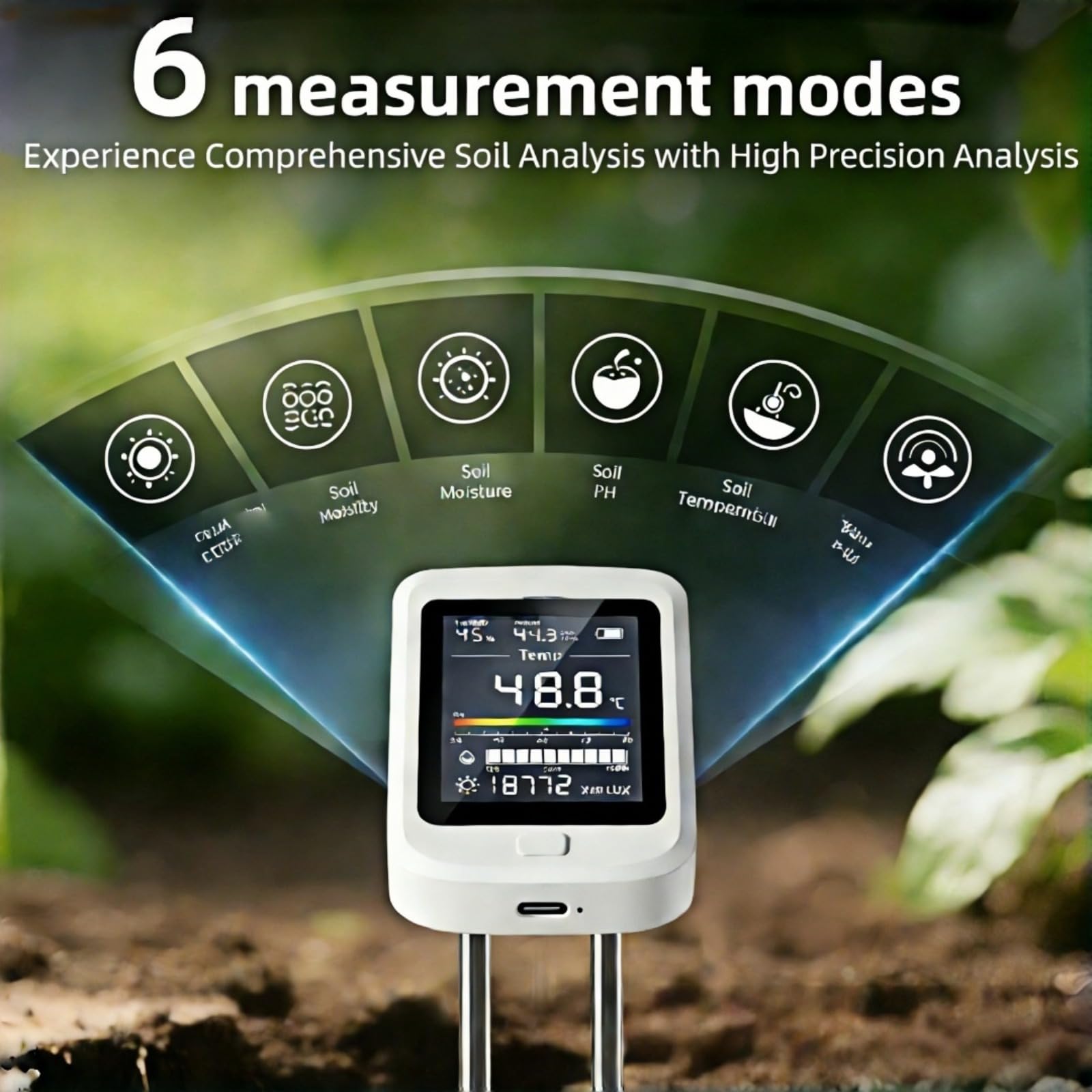 Mroace Soil Moisture and pH Meter Set