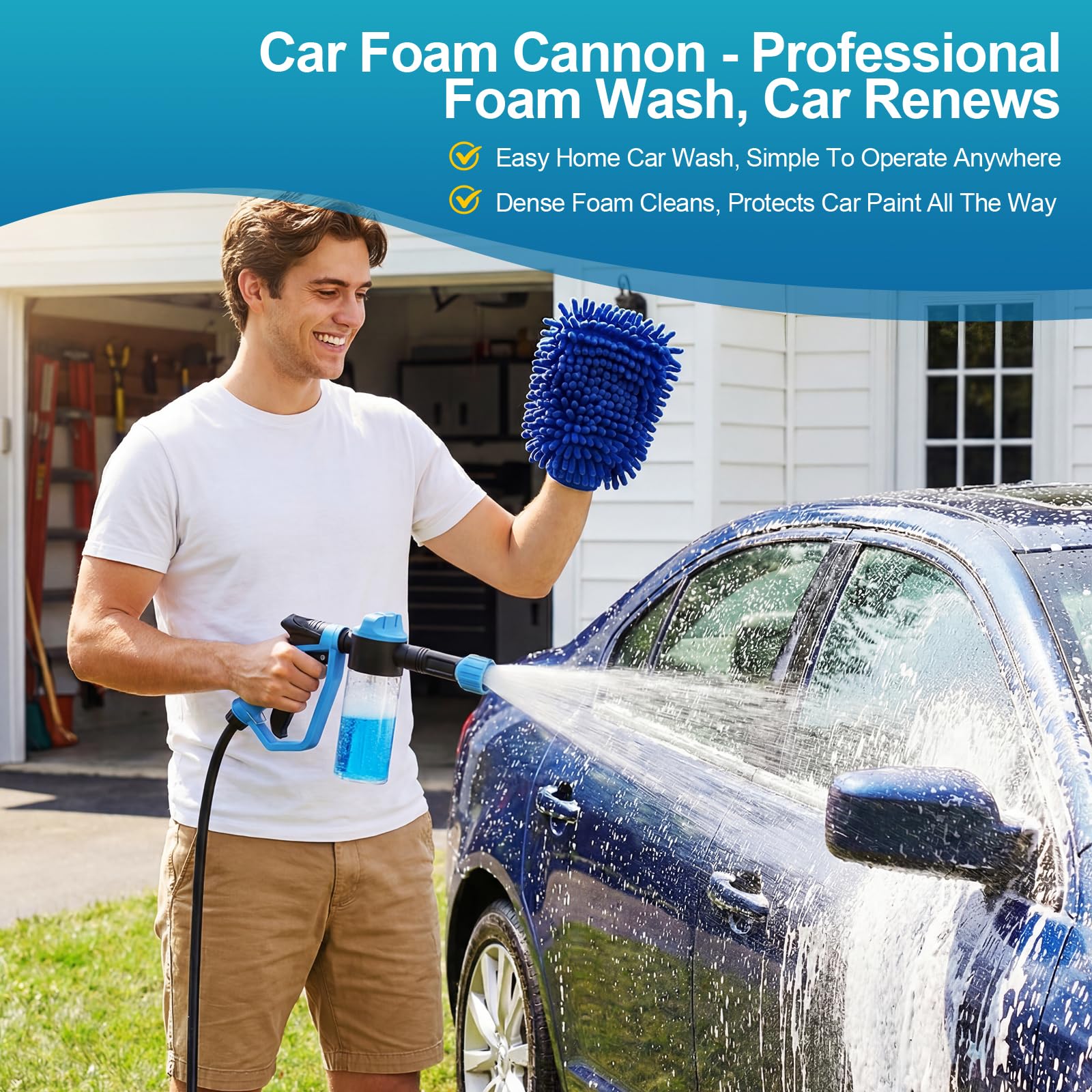 Mroace Car Wash Foam Gun for Garden Hose