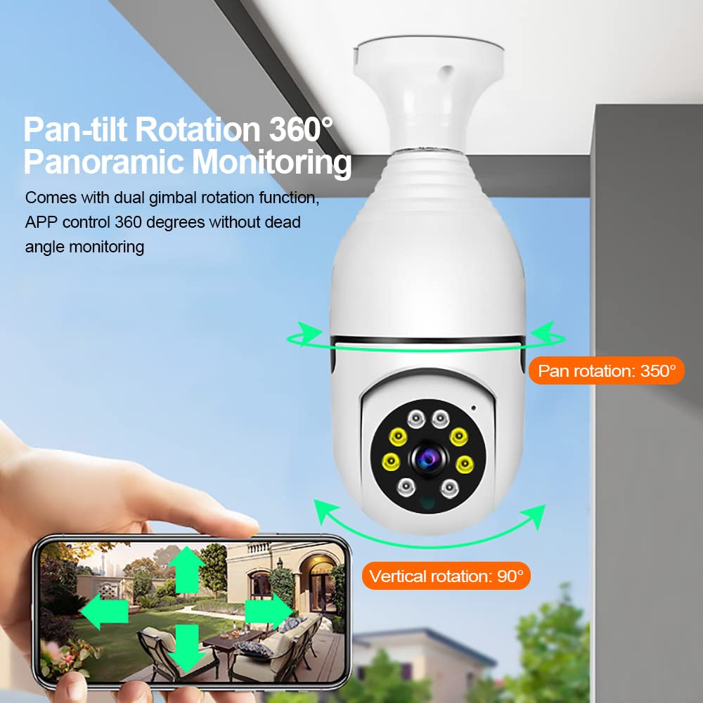 Mroace Light Bulb Security Camera