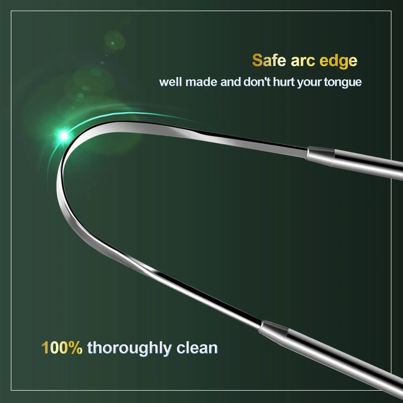 Mroace Stainless Steel Tongue Cleaning Tool