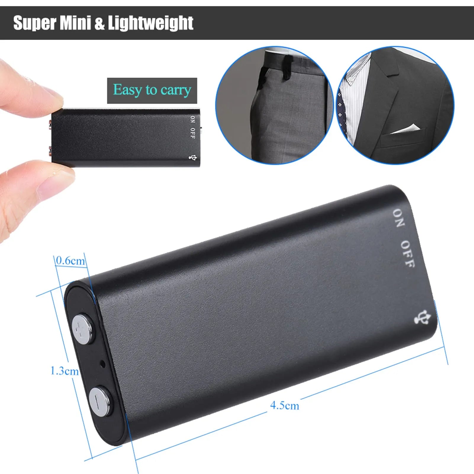 Mroace Portable Mini USB Digital Voice Recorder