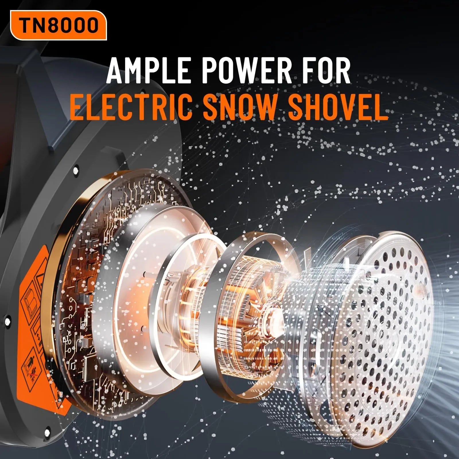 Mroace Cordless 8000mAh Electric Snow Shovel - MROACE