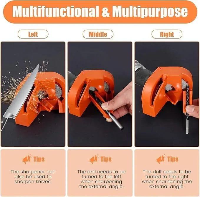 Mroace Multipurpose Drill Bit Sharpener for 5/64"–5/8" Bits