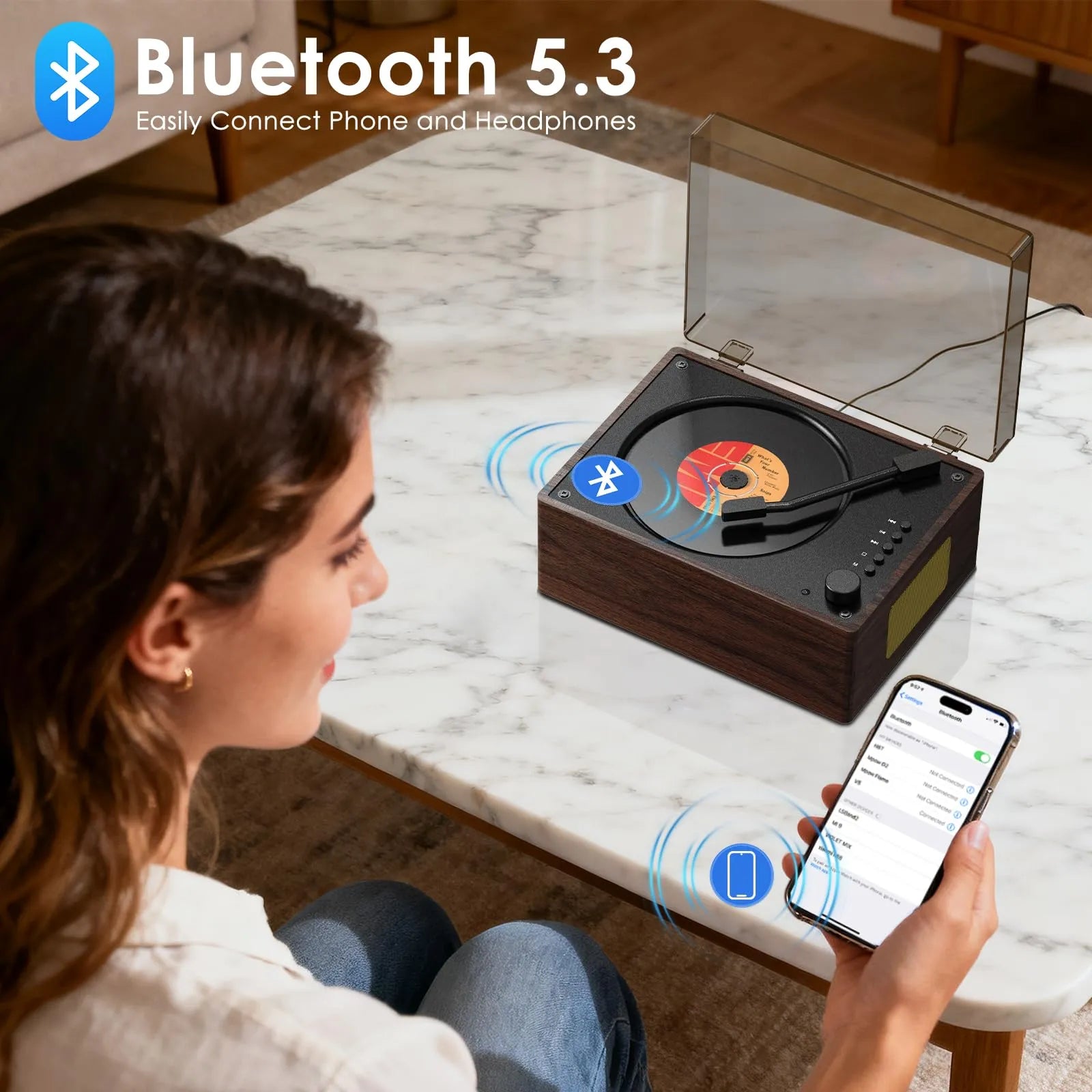 Mroace Bluetooth Portable CD Player