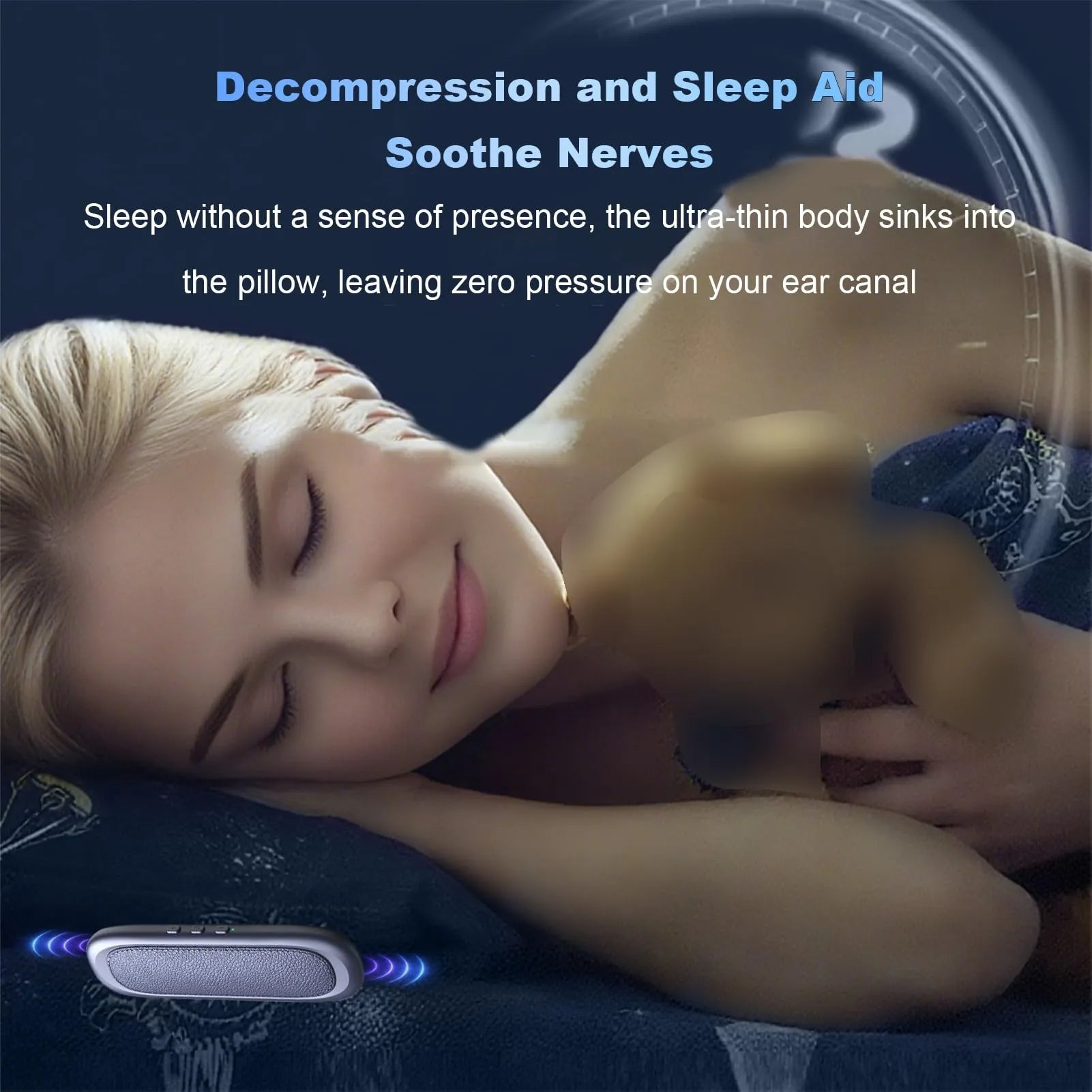 Mroace Bluetooth Bone Conduction Pillow Speaker