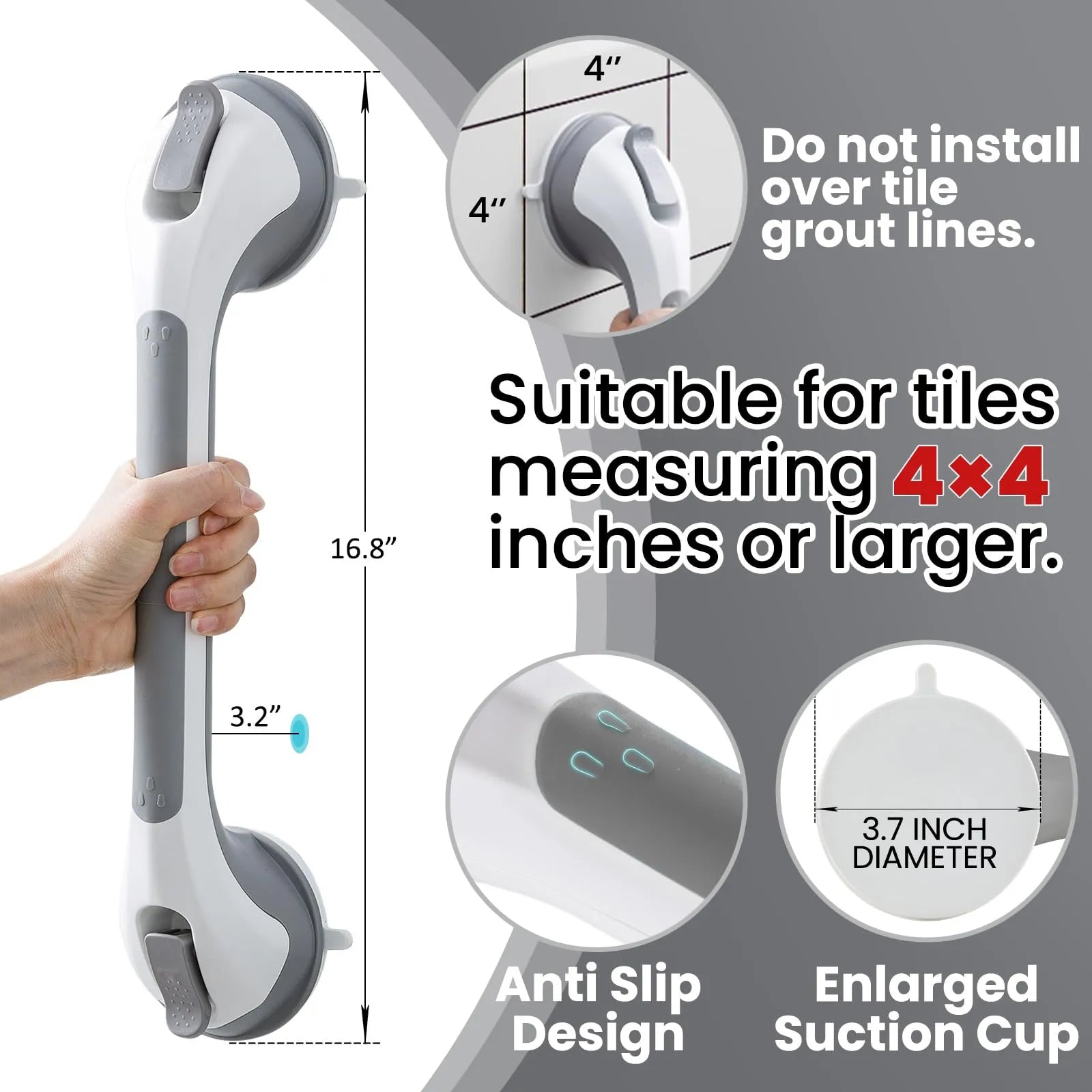 Mroace Shower Grab Bars