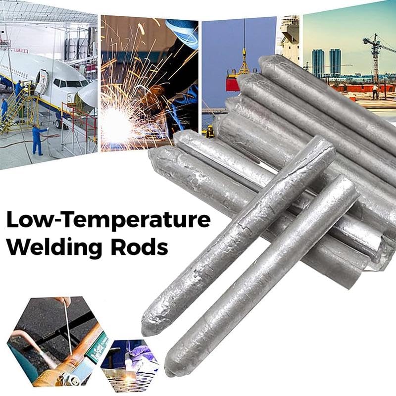 Mroace Low-Temp Aluminum Welding Rods, Easy-Fuse Flux-Cored Rods