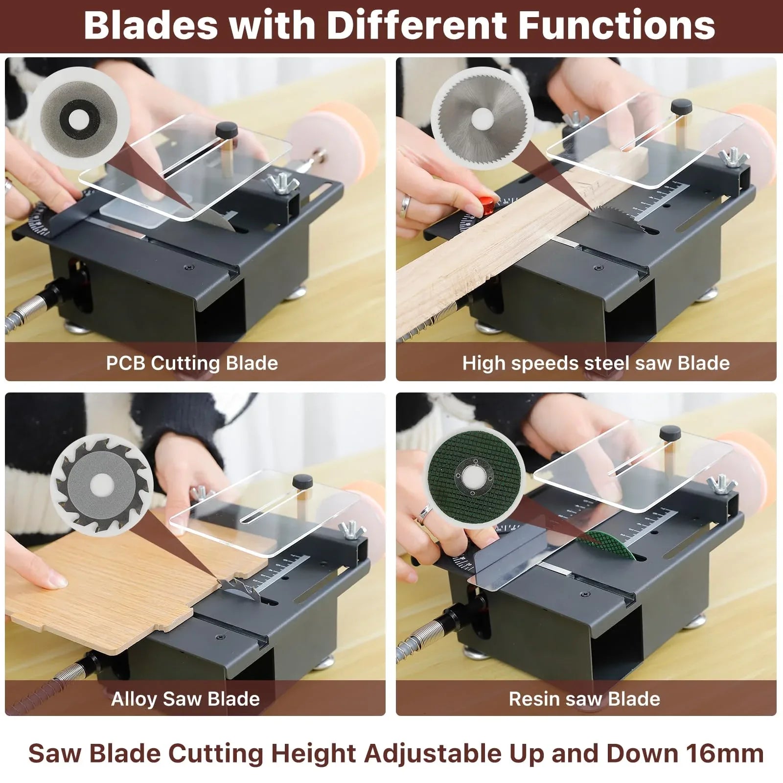 Mroace Mini Multi-Functional Table Saw - MROACE