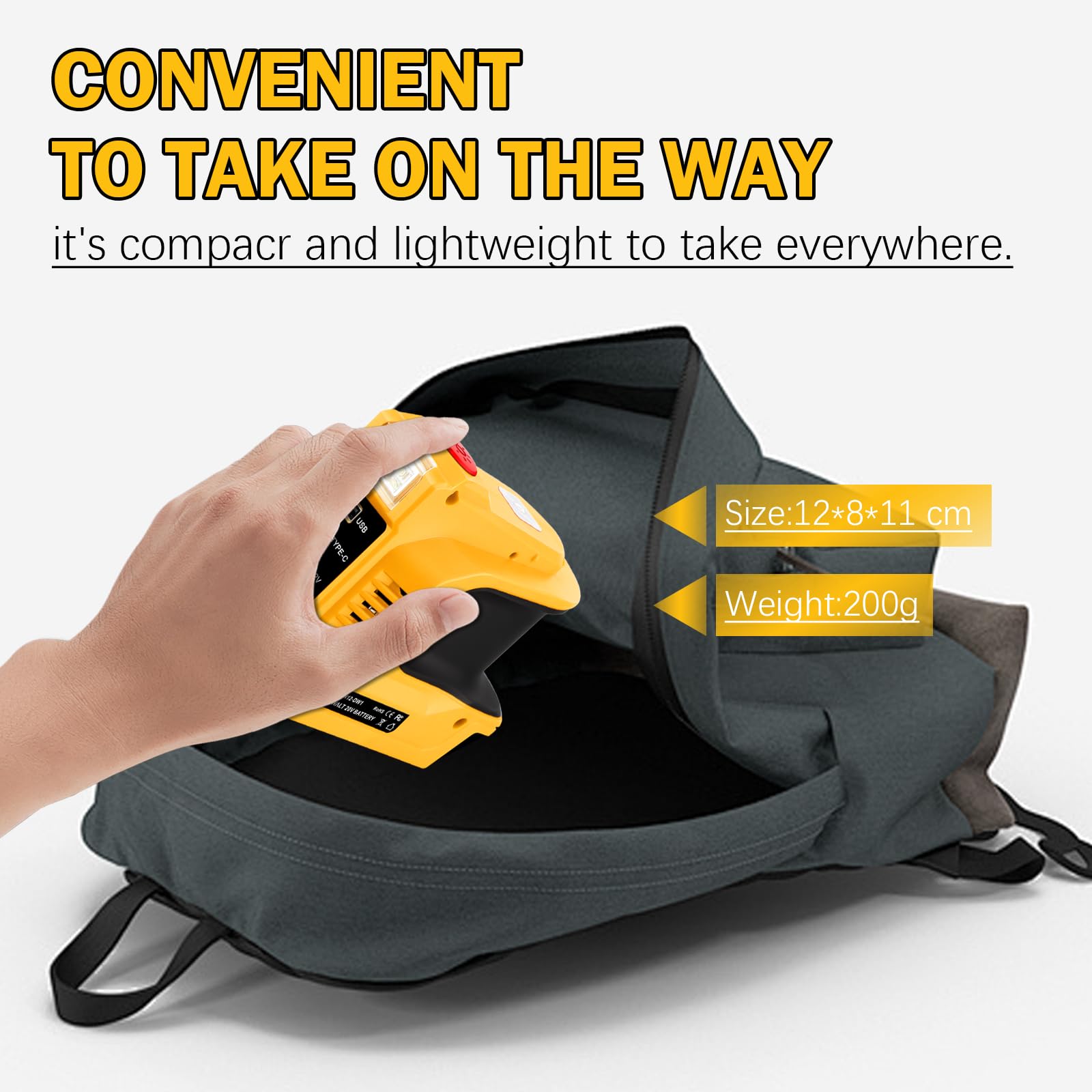 Mroace Portable Power Inverter Adapter