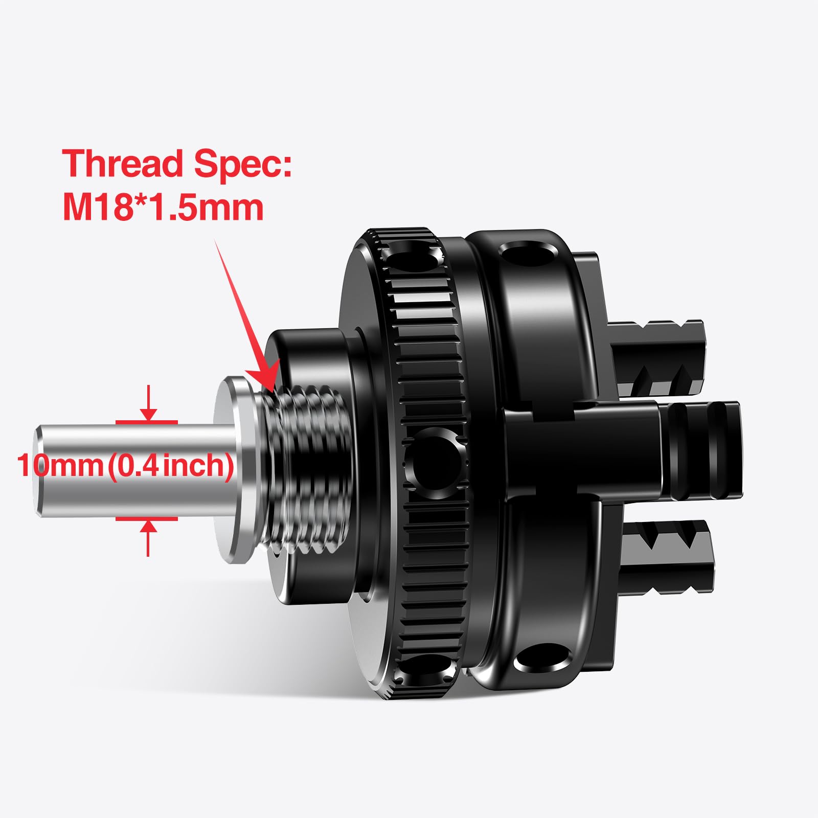 Mroace 2 inch Mini 3-Jaw Self-center woodworking chuck