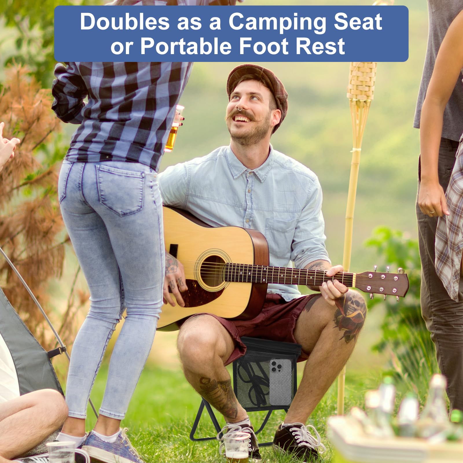 Mroace Portable Folding Camp Stool