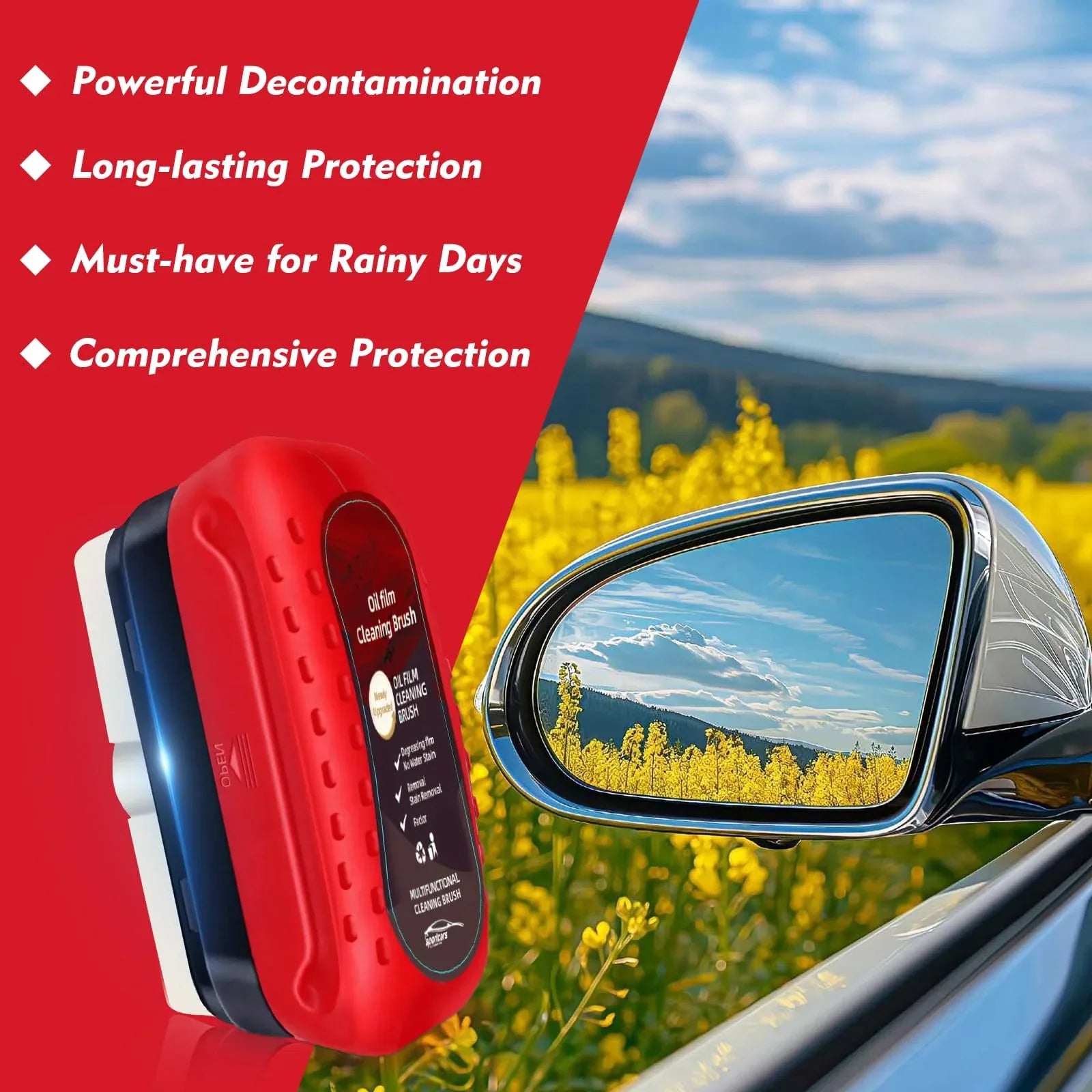 Mroace Automotive Oil Film Cleaning Brush - MROACE