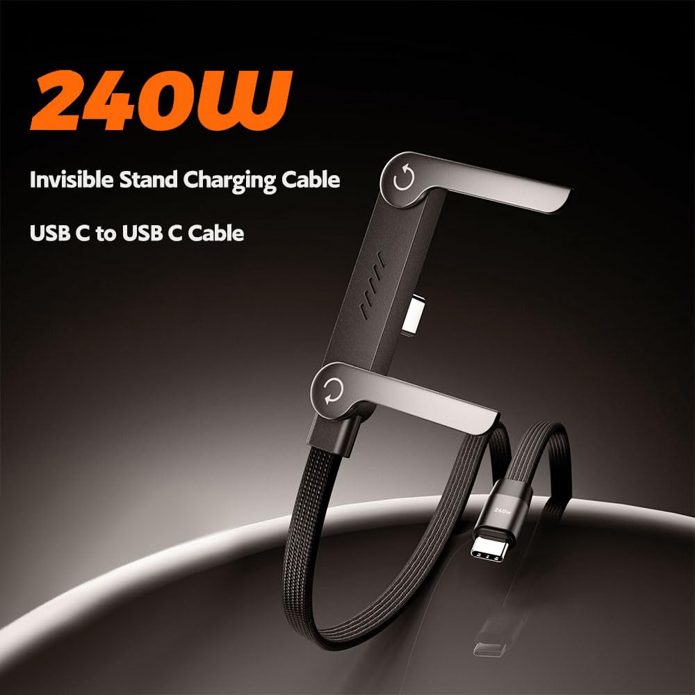 Mroace Fast Charging USB C Phone Stand Cable