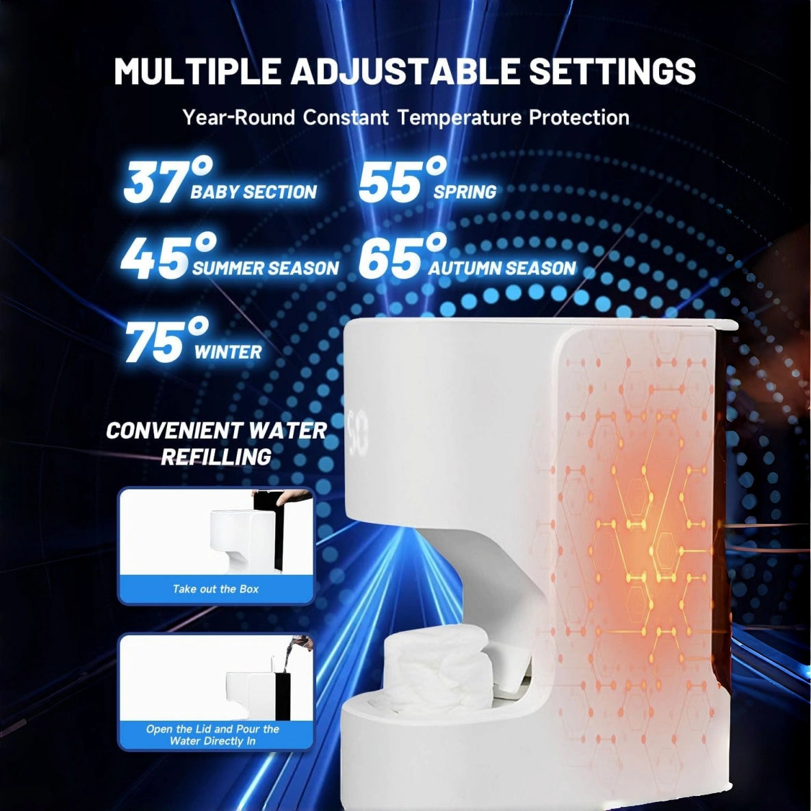 Mroace Smart Hot Face Towel Heater Machine