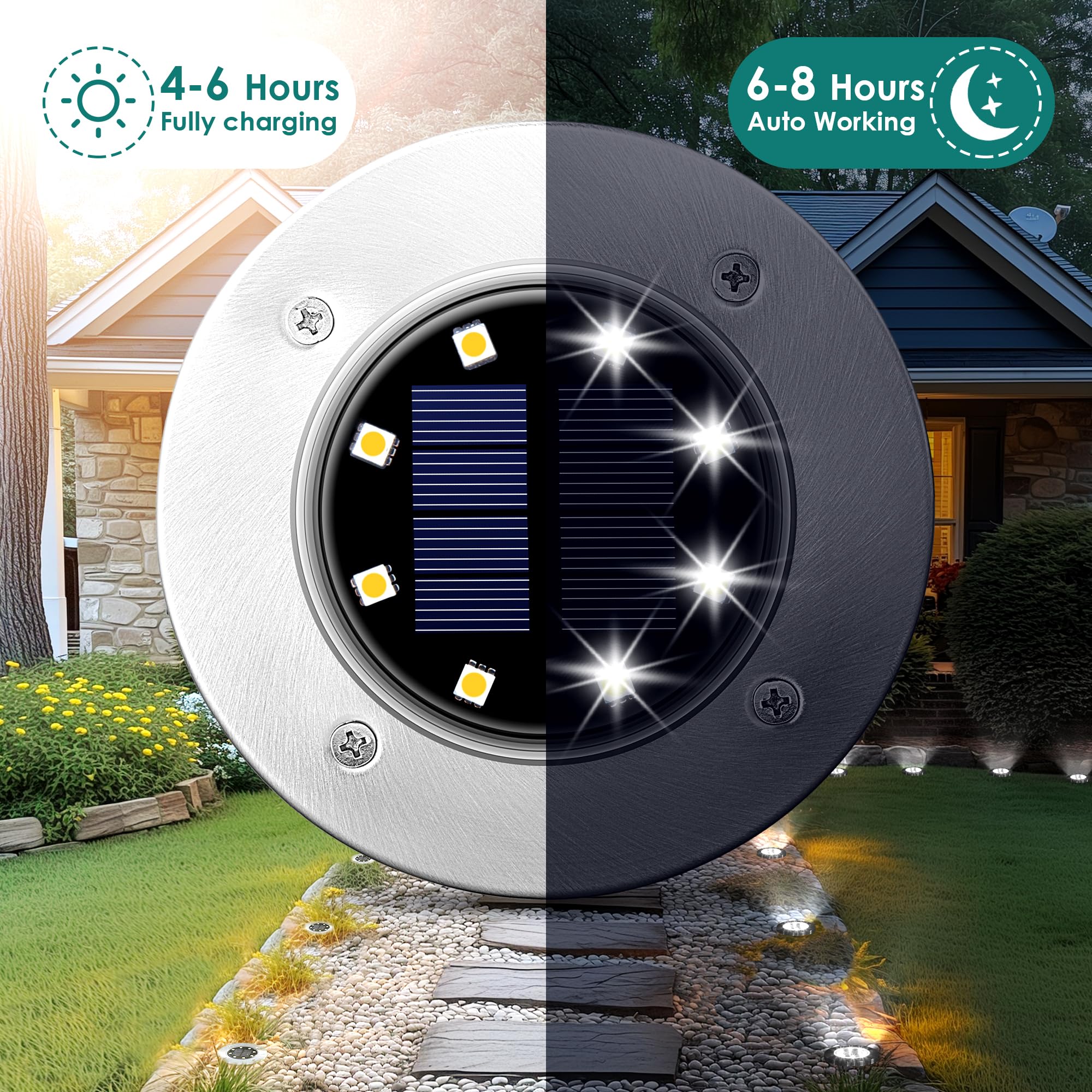 Mroace Waterproof Solar Landscape Lights