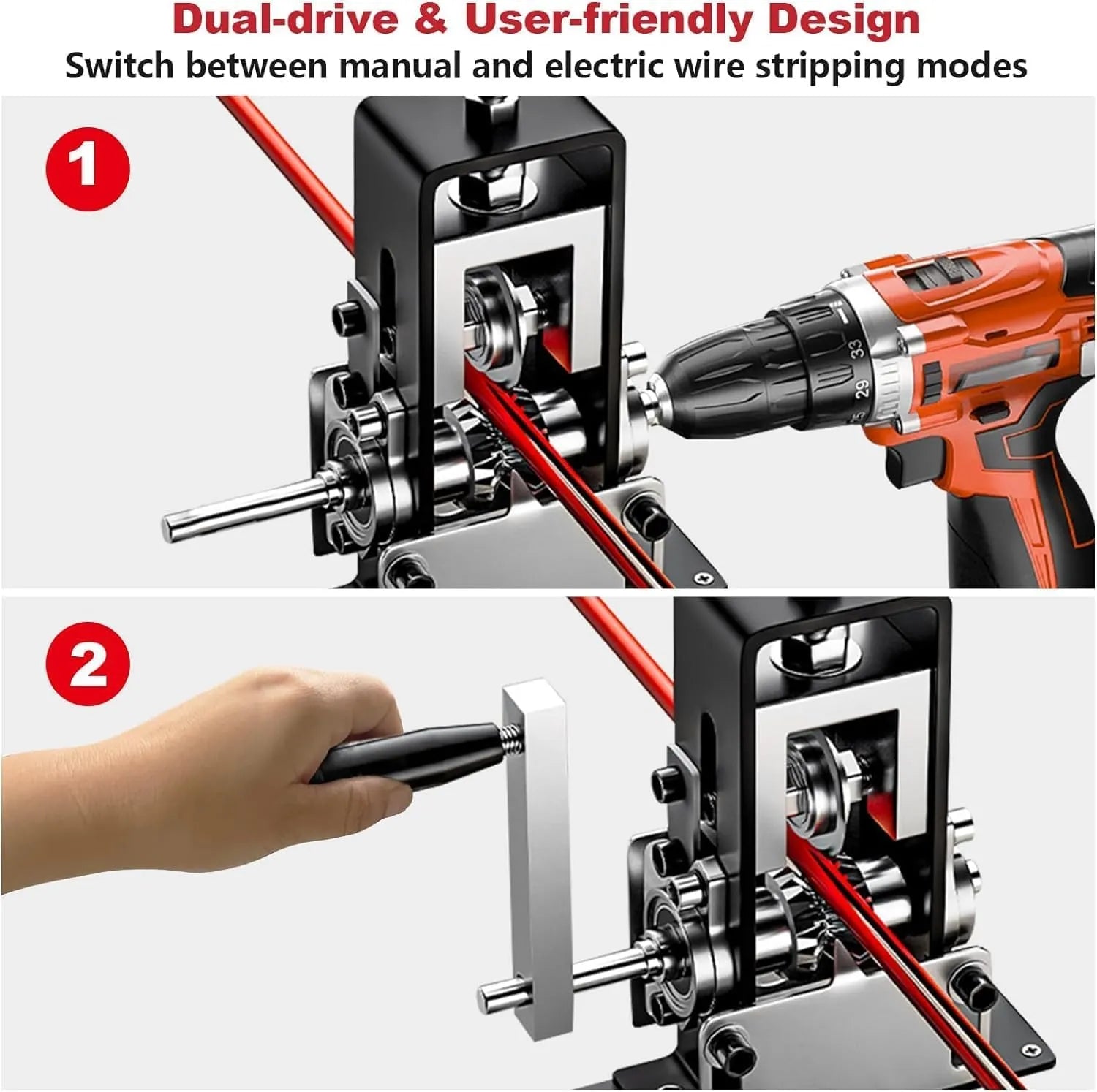 Mroace Automatic Drill Powered Copper Wire Stripper Machine