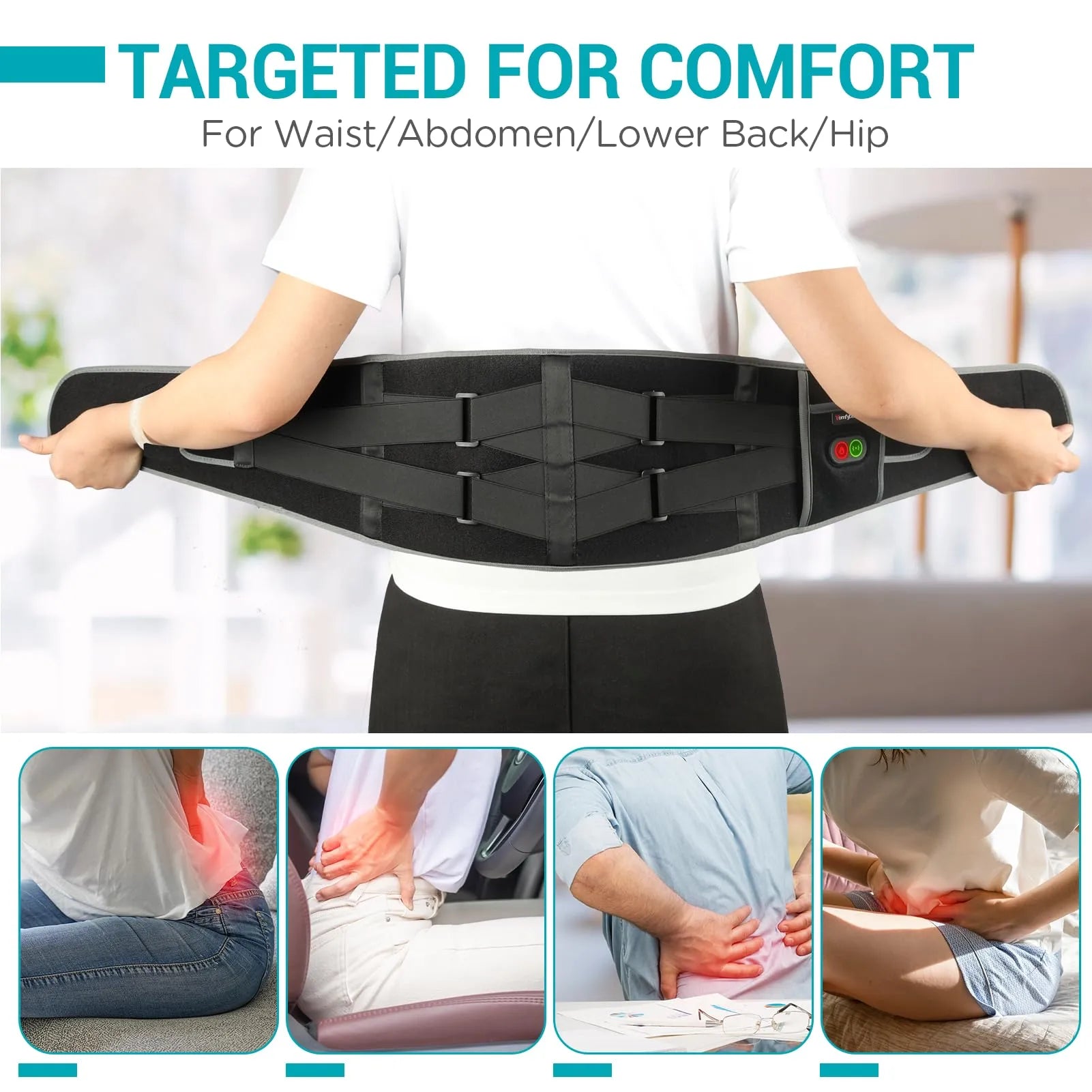 Mroace Cordless Heated Massage Pad