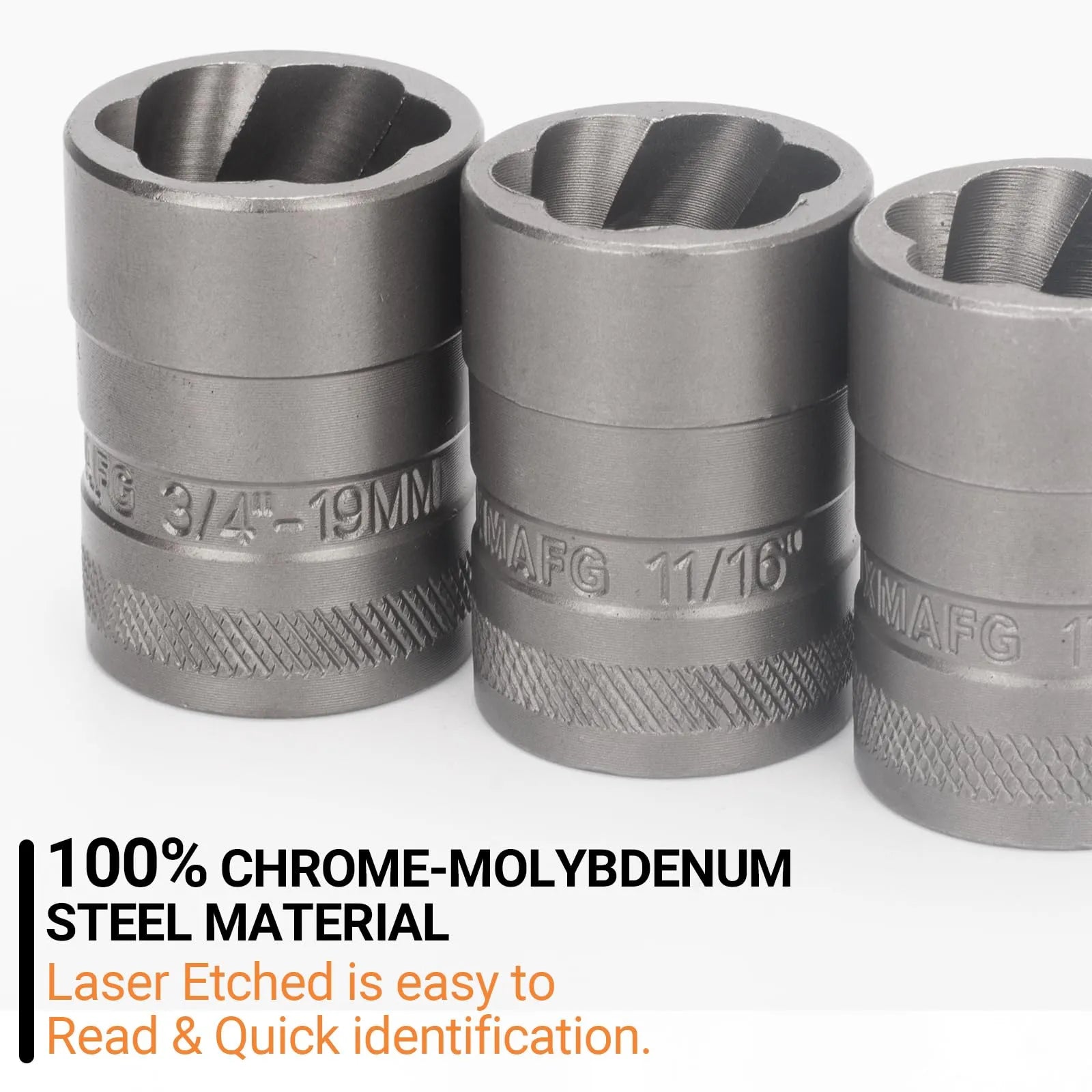 Mroace 32PCS Impact Bolt Extractor Socket Set