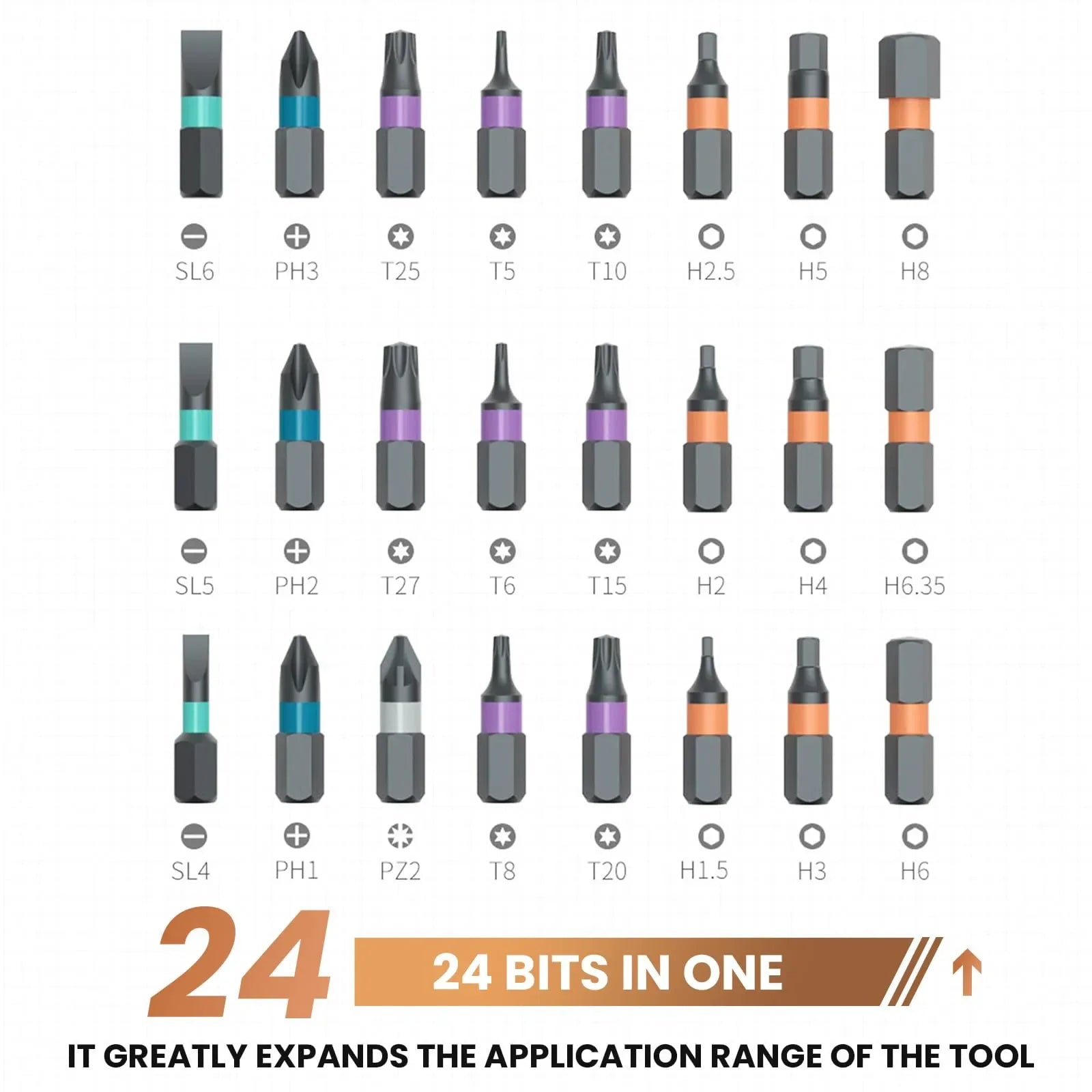 Mroace 24-in-1 Magnetic Screwdriver Set - MROACE