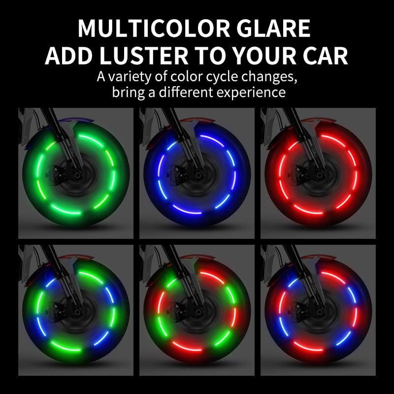 Mroace LED Tire Valve Lights kit