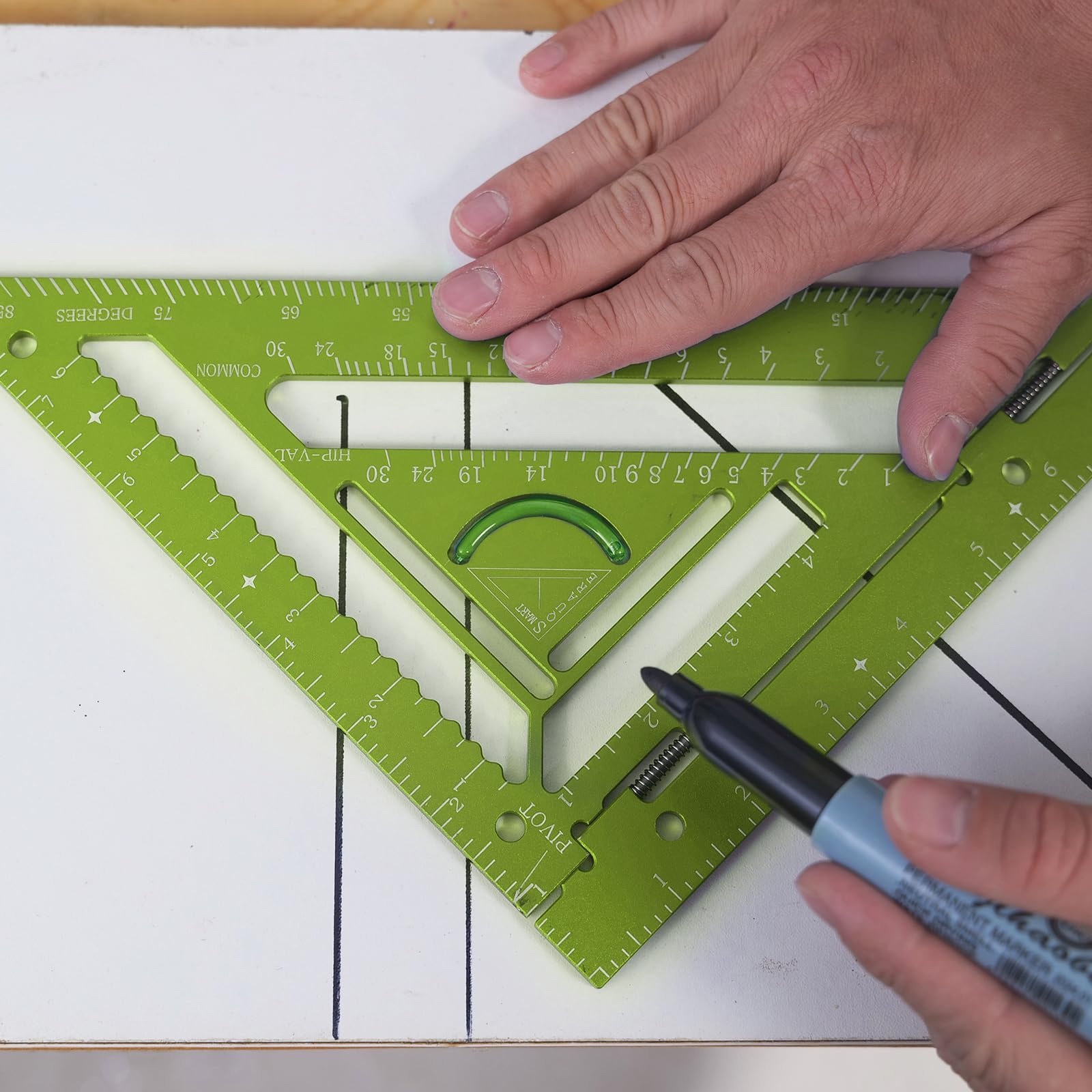 Mroace 8.3" Rafter Square Jig Block Tool