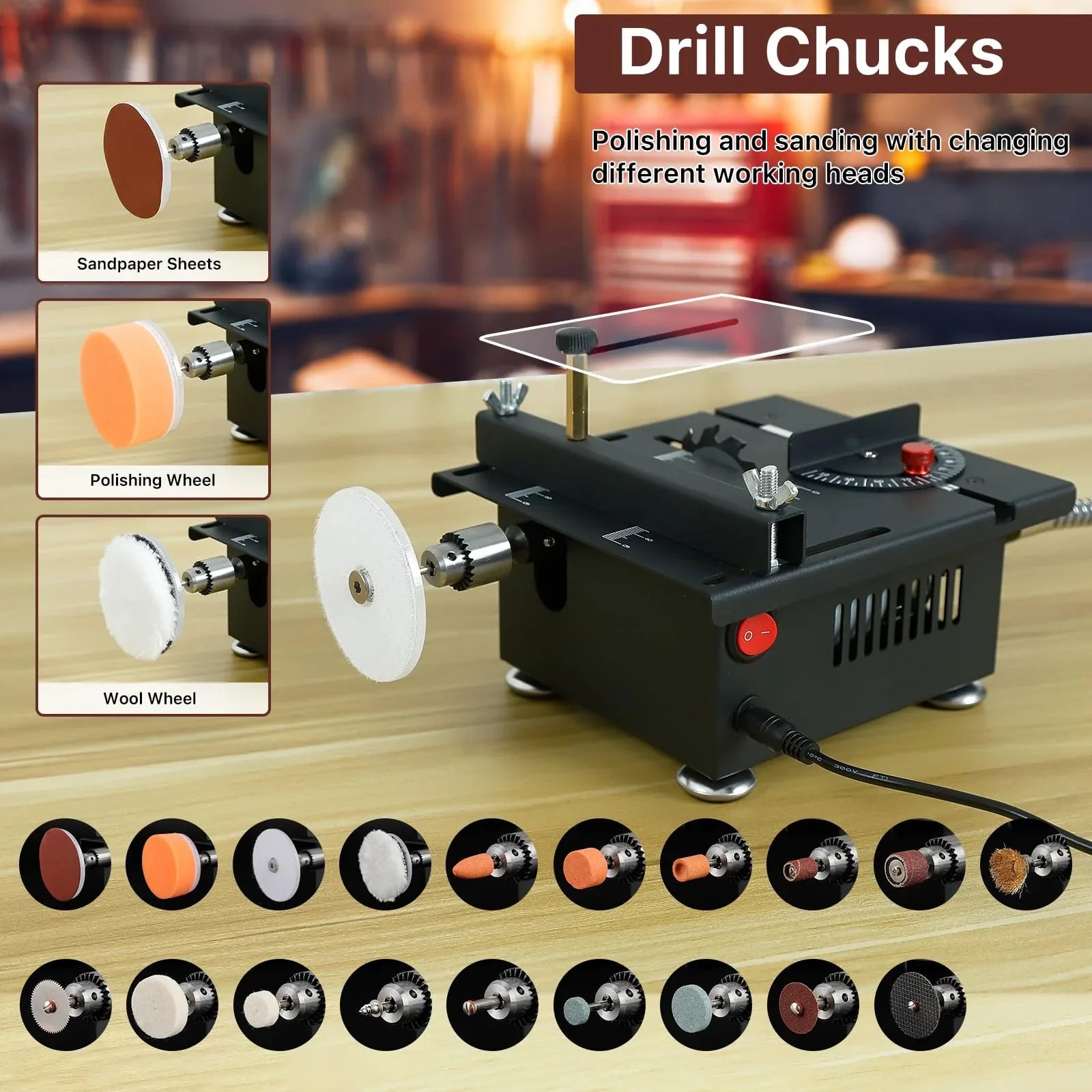 Mroace Mini Multi-Functional Table Saw - MROACE