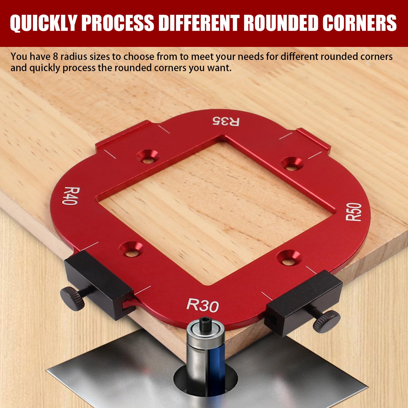 Mroace  Aluminum Router Corner Rounding Jig