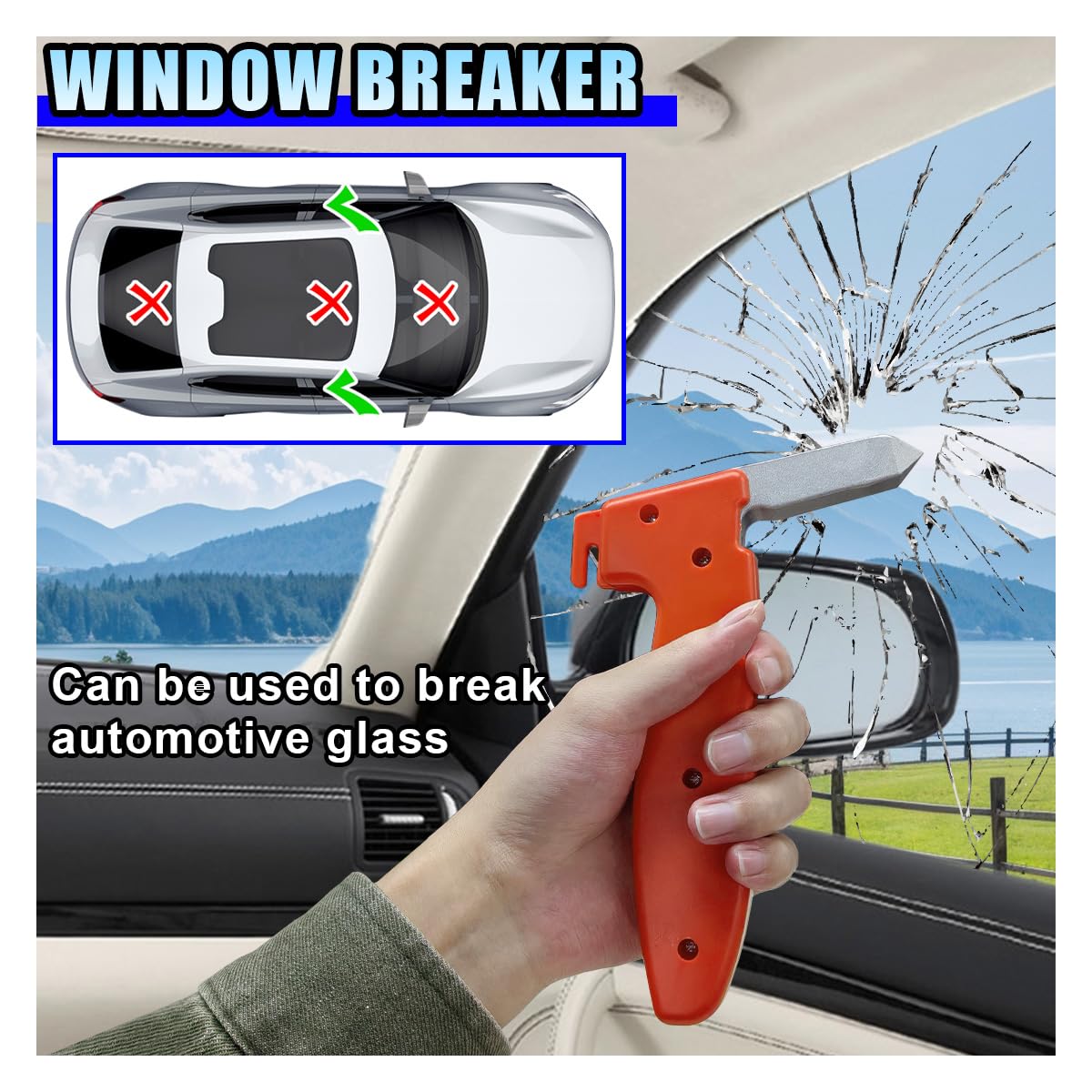 Mroace Portable Car Door Handle