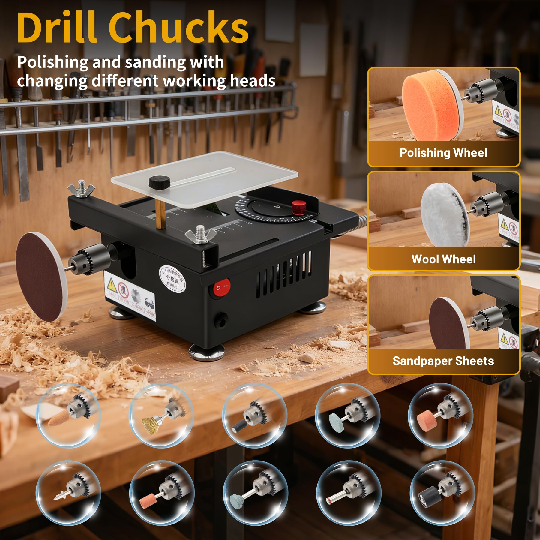 Mroace Mini Multi-Functional Table Saw