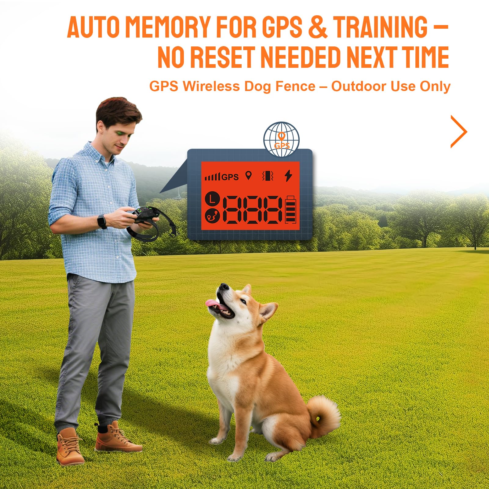Mroace GPS Dog Fence Collar