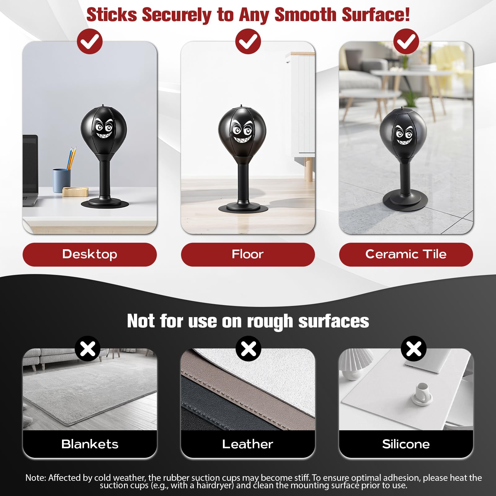 Mroace Portable Desktop Stress Relief Punching Bag